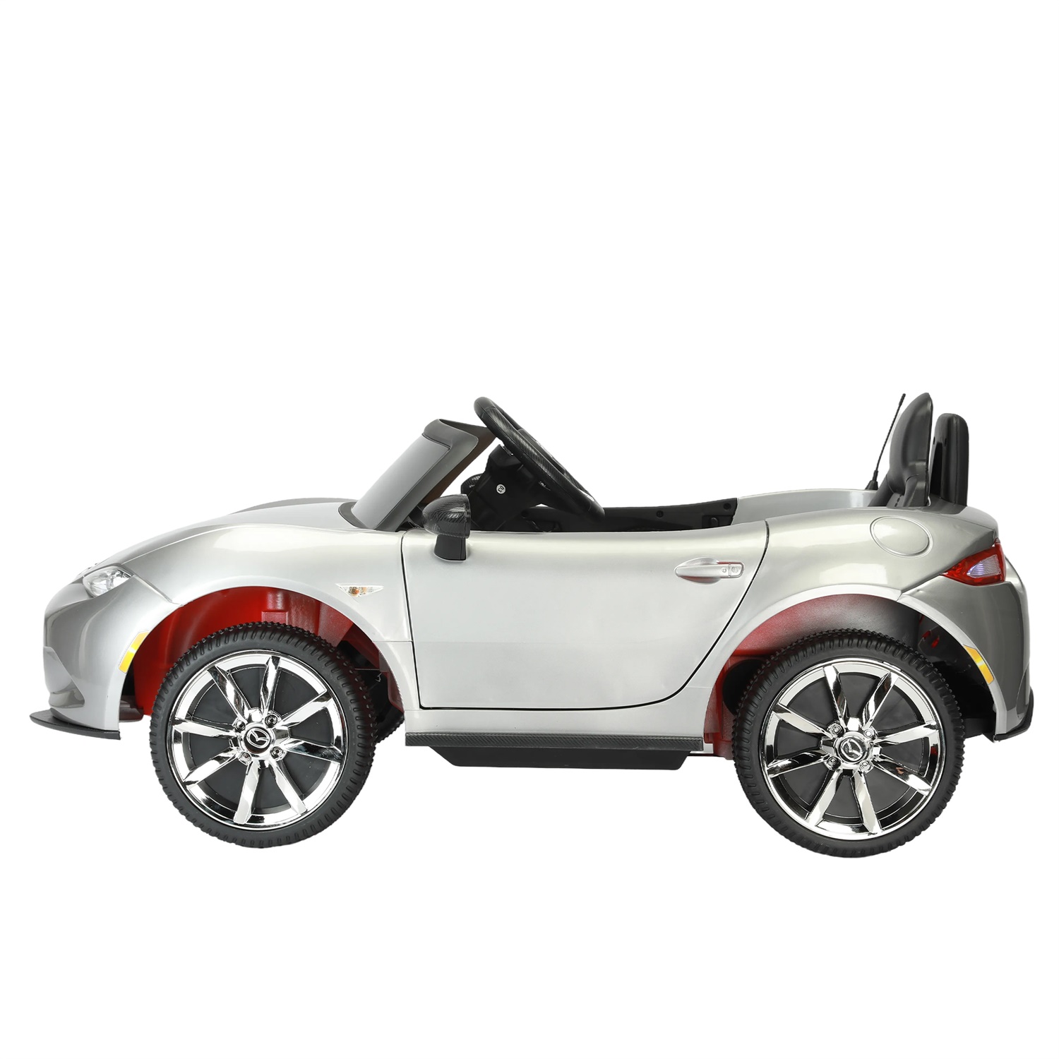 CIPACHO Licensed MAZDA MX-5 RF,12V Kids Ride On Car with 2.4G Parents Remote Control and Adjustable Three Speed, Gray