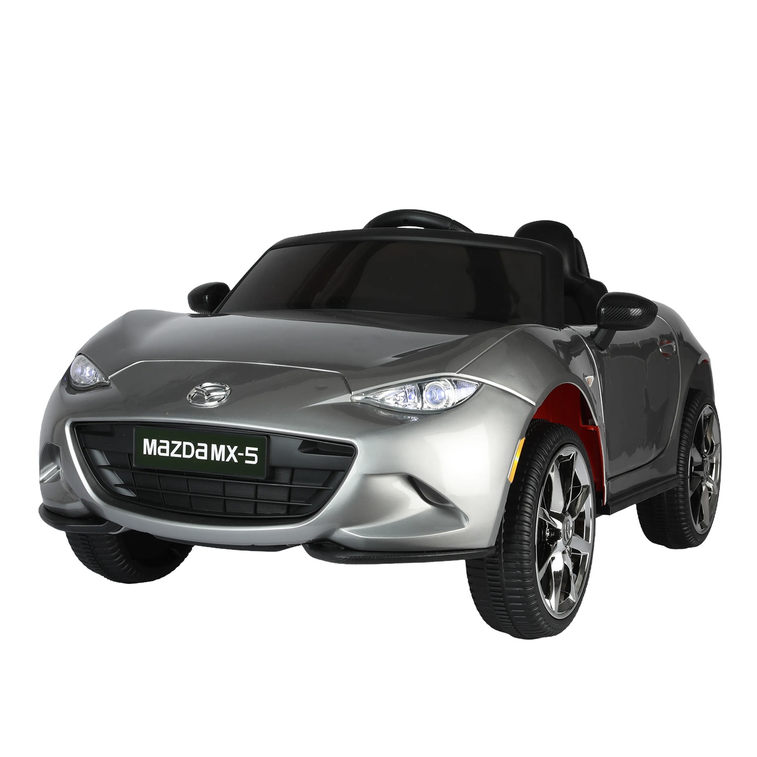 CIPACHO Licensed MAZDA MX-5 RF,12V Kids Ride On Car with 2.4G Parents Remote Control and Adjustable Three Speed, Gray