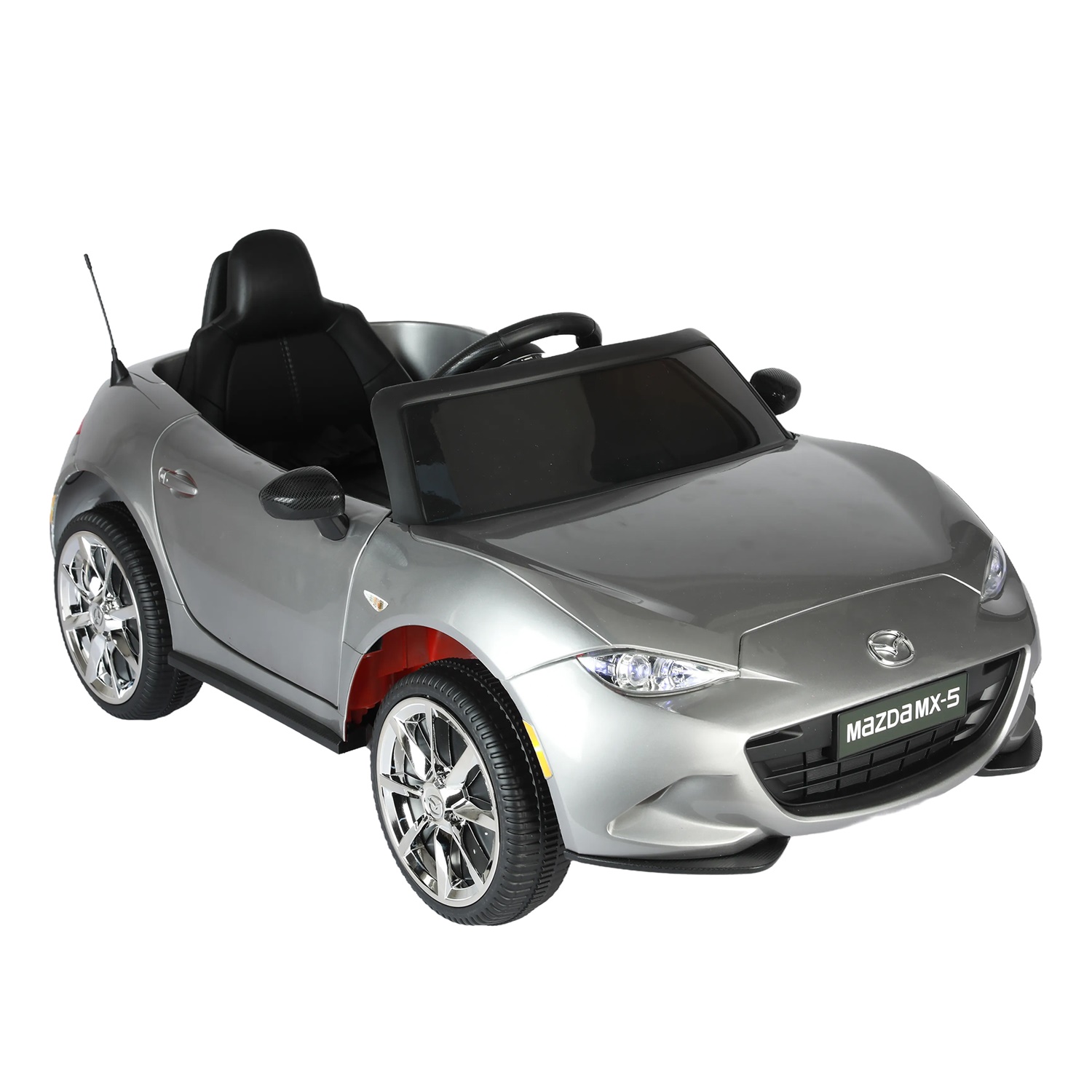 CIPACHO Licensed MAZDA MX-5 RF,12V Kids Ride On Car with 2.4G Parents Remote Control and Adjustable Three Speed, Gray