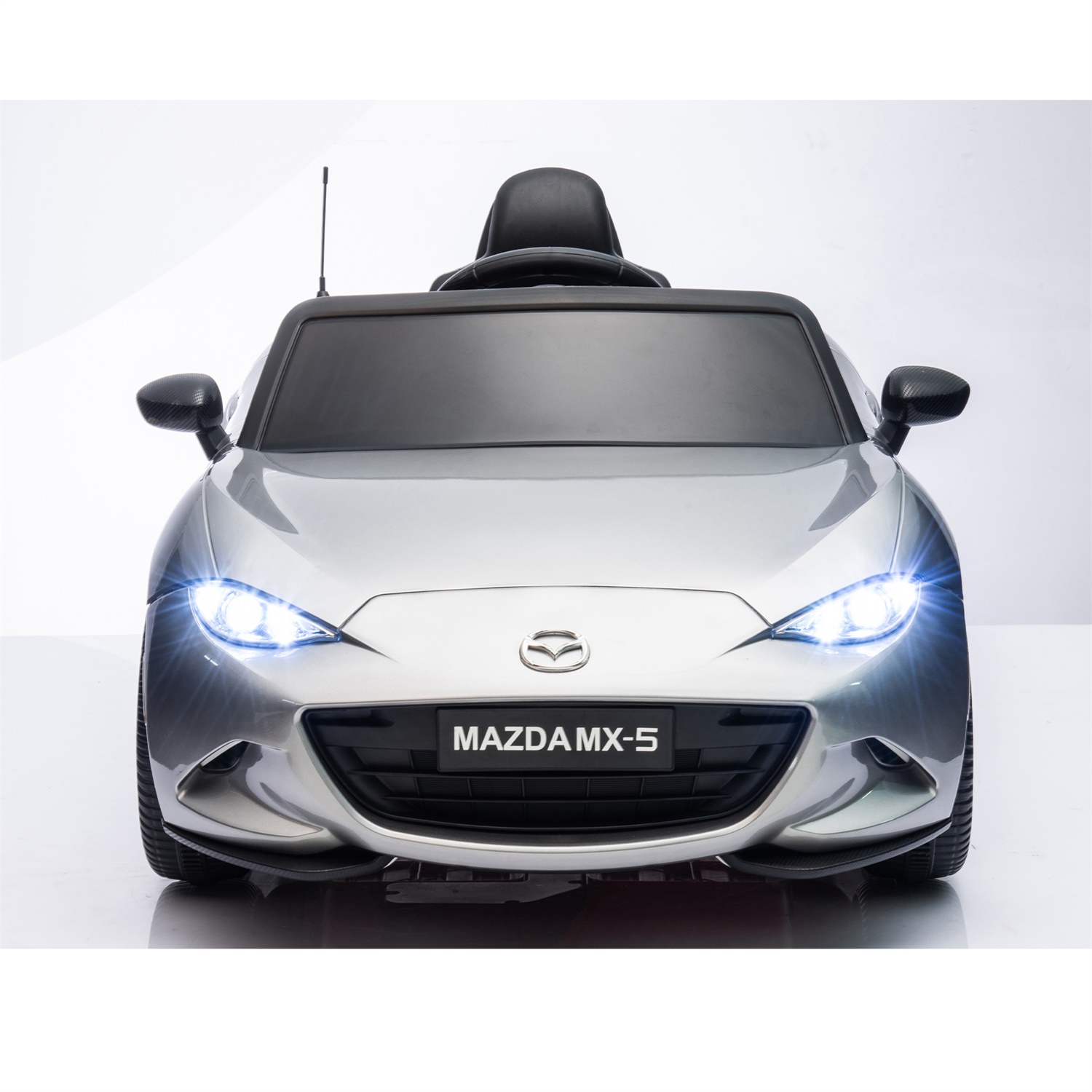 CIPACHO Licensed MAZDA MX-5 RF,12V Kids Ride On Car with 2.4G Parents Remote Control and Adjustable Three Speed, Gray