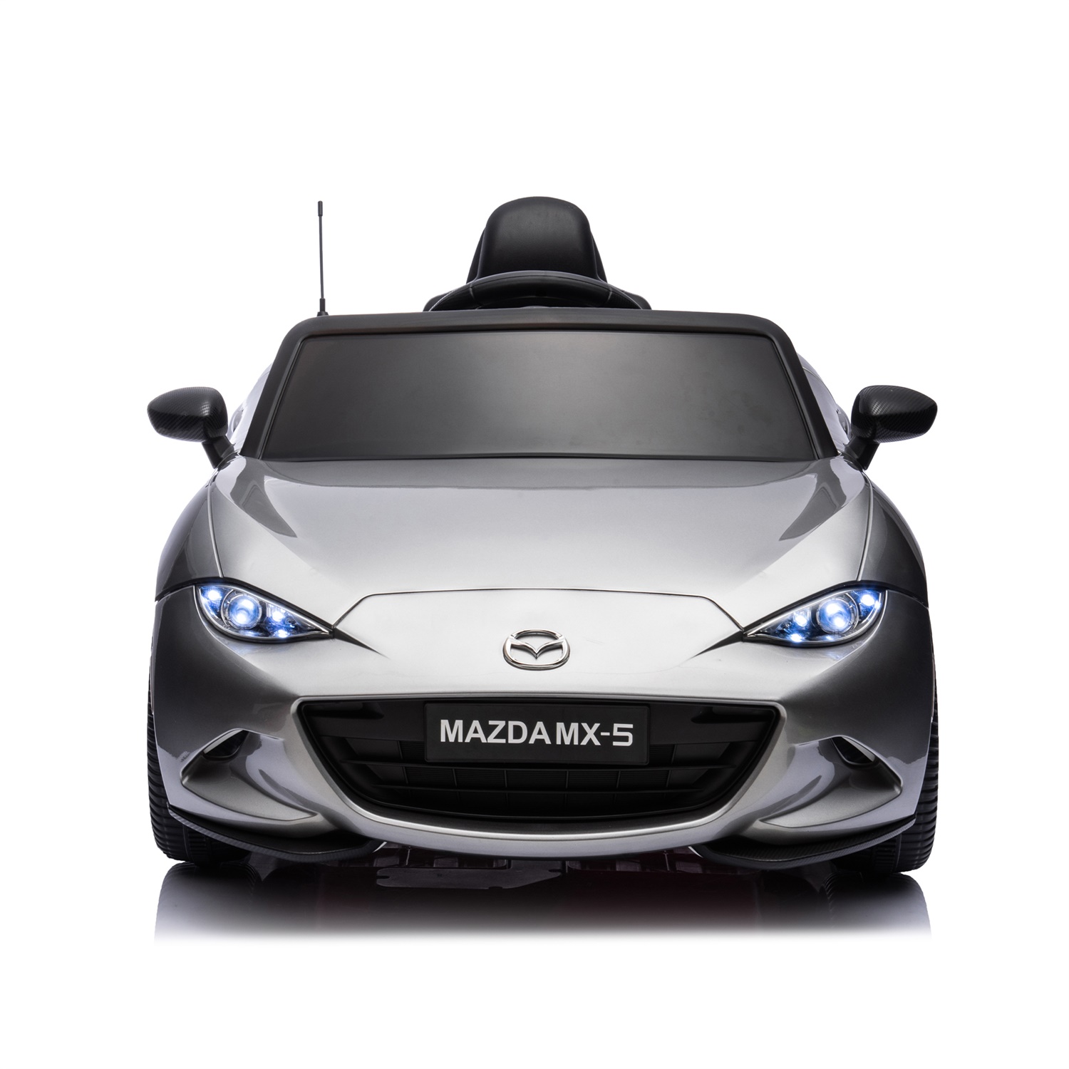 CIPACHO Licensed MAZDA MX-5 RF, 12V Powered Ride On Car for Kid 3-6, Electric Toy Car with 2.4G Parents Remote Control, Gray