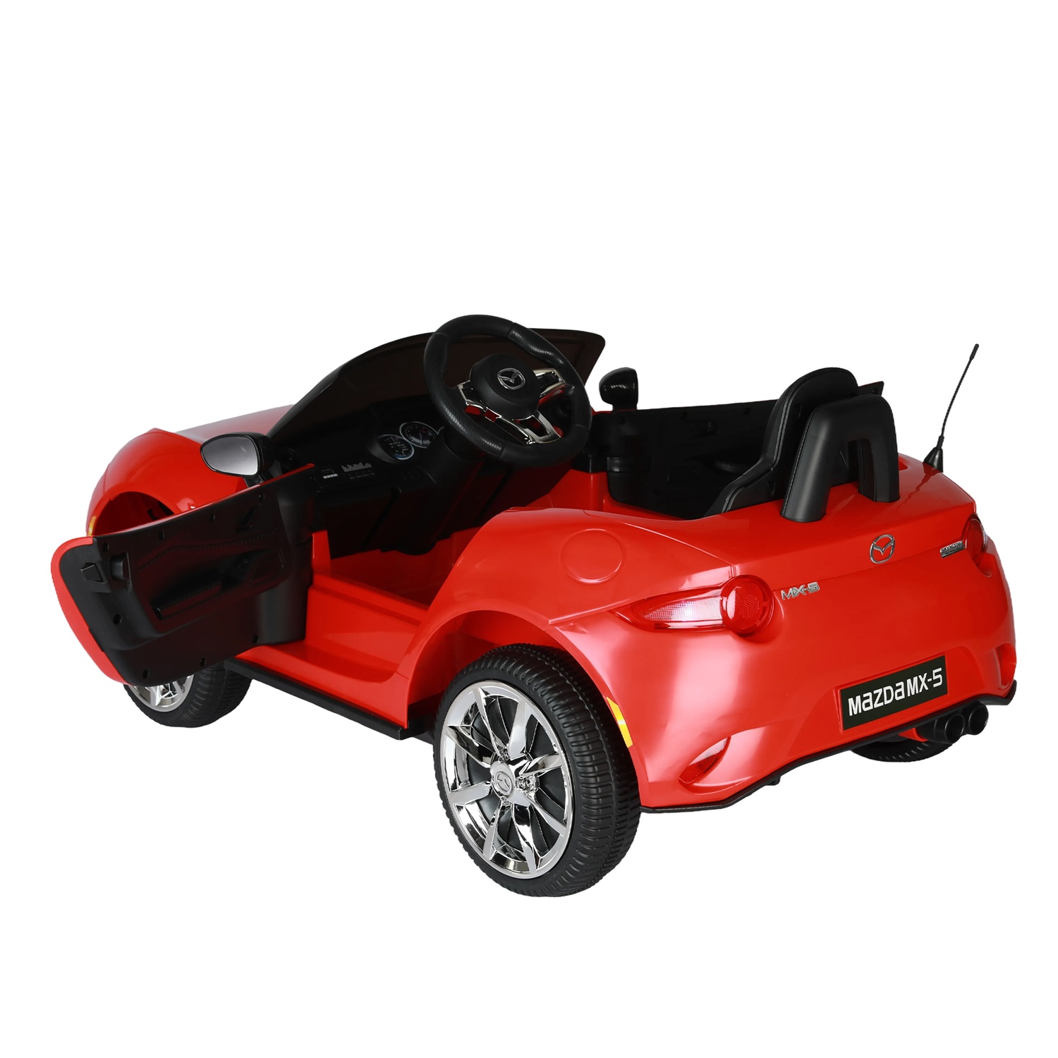 CIPACHO Licensed MAZDA MX-5 RF, 12V Powered Ride On Car for Kid 3-6, Electric Toy Car with 2.4G Parents Remote Control, Red