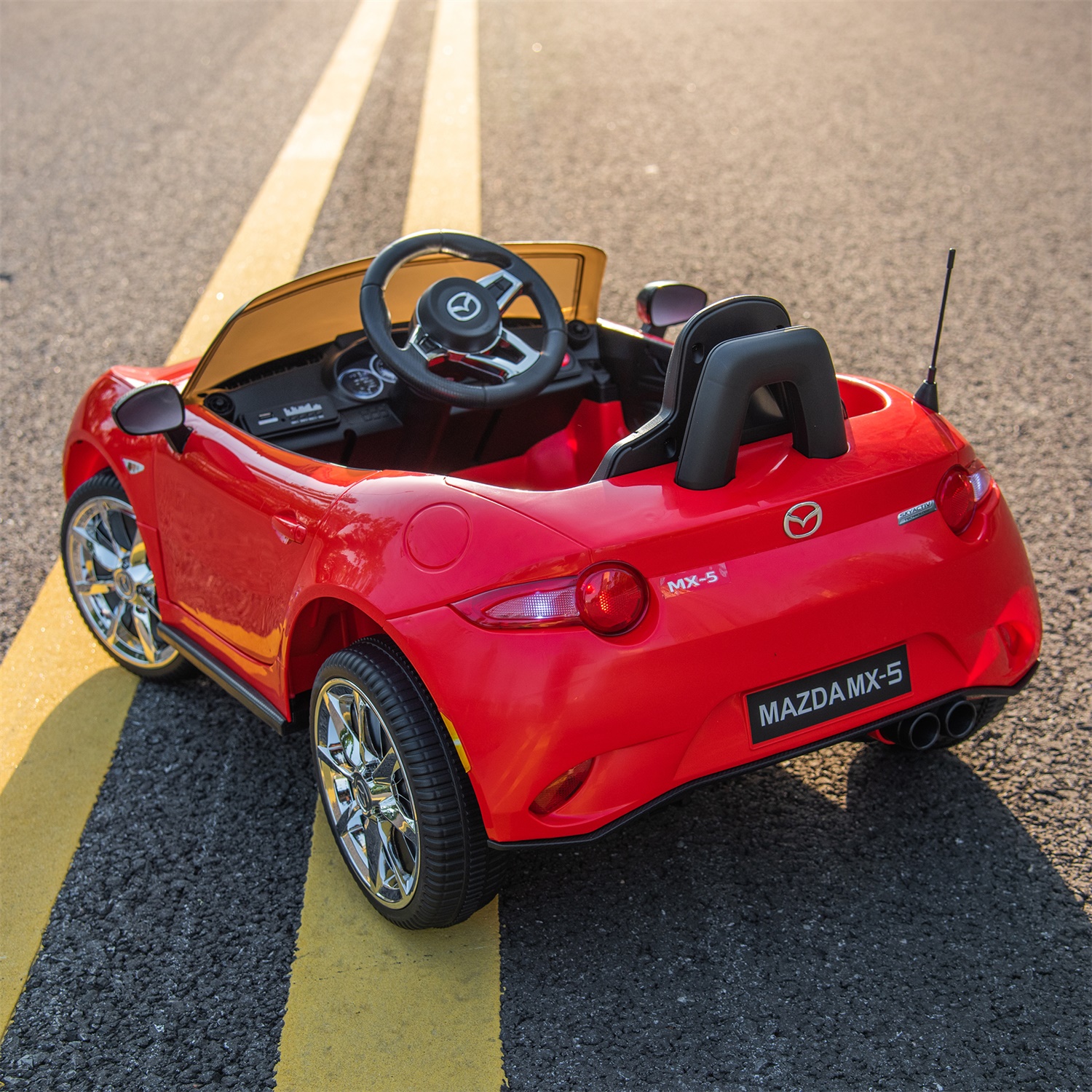 CIPACHO Licensed MAZDA MX-5 RF,12V Kids Ride On Car with 2.4G Parents Remote Control and Adjustable Three Speed, Red