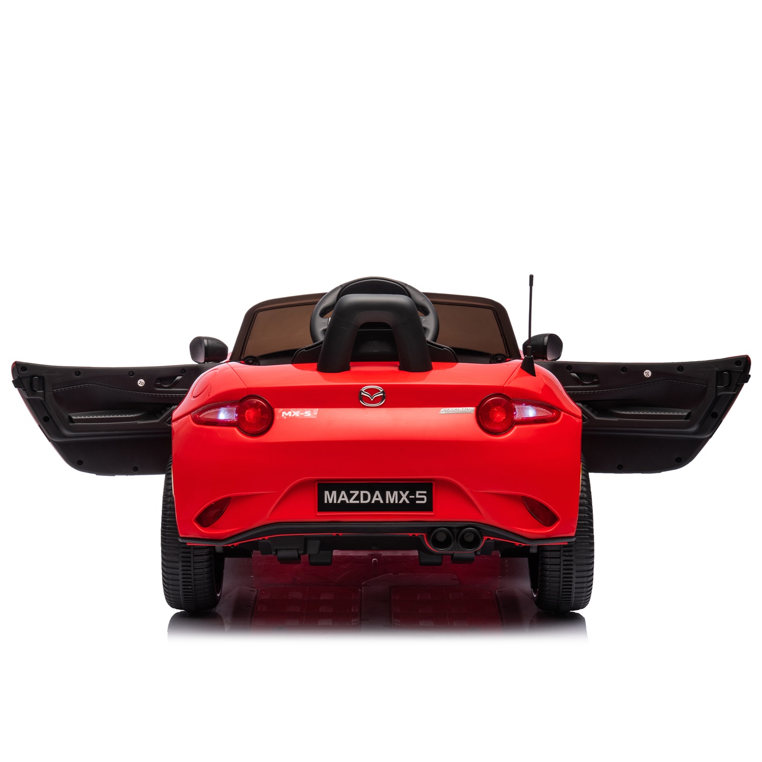 CIPACHO Licensed MAZDA MX-5 RF, 12V Powered Ride On Car for Kid 3-6, Electric Toy Car with 2.4G Parents Remote Control, Red