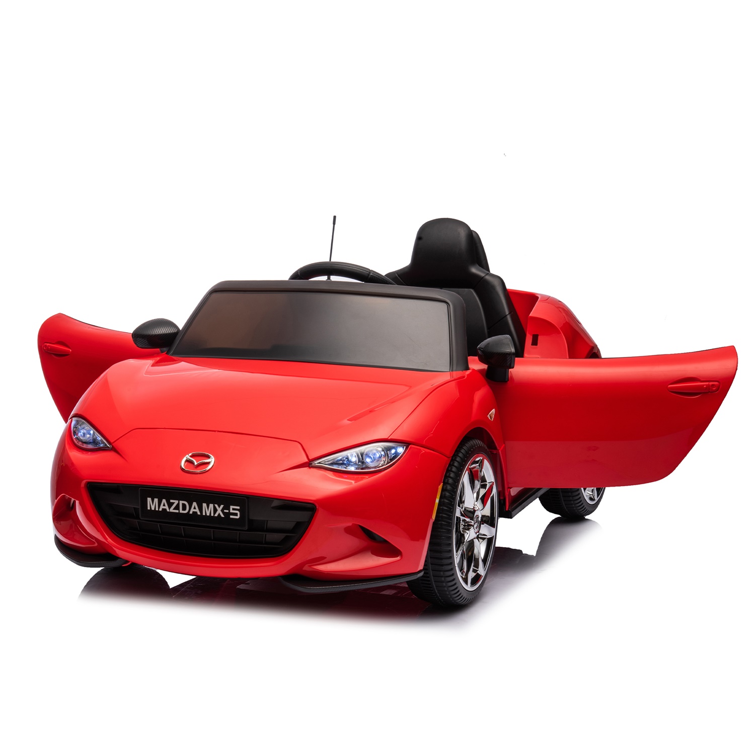 CIPACHO Licensed MAZDA MX-5 RF, 12V Powered Ride On Car for Kid 3-6, Electric Toy Car with 2.4G Parents Remote Control, Red