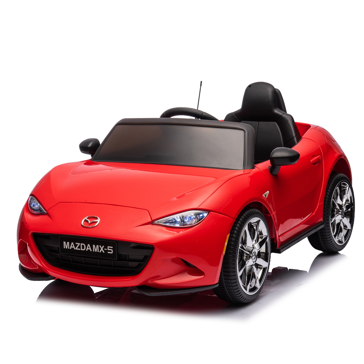 CIPACHO Licensed MAZDA MX-5 RF,12V Kids Ride On Car with 2.4G Parents Remote Control and Adjustable Three Speed, Red