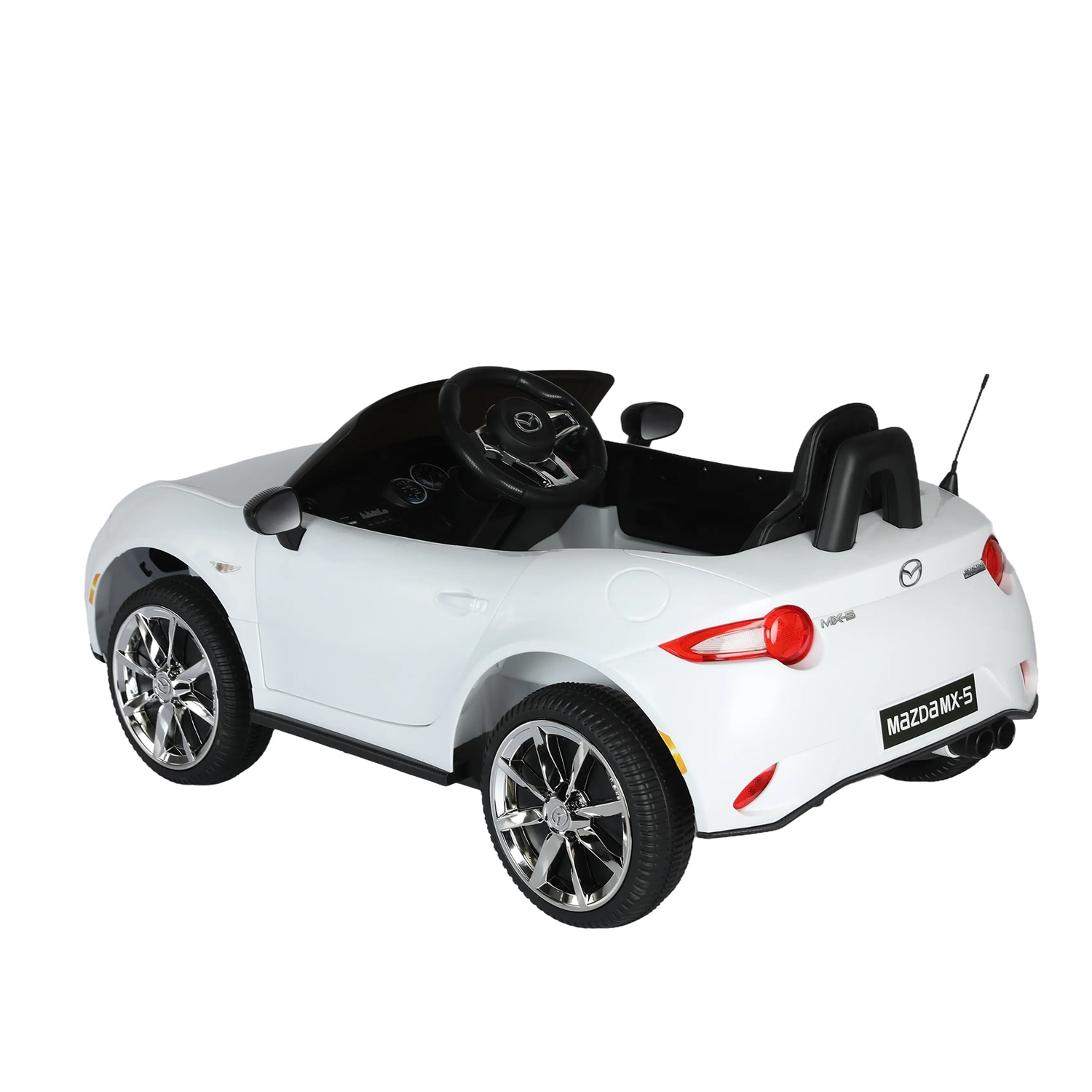 CIPACHO Licensed MAZDA MX-5 RF,12V Kids Ride On Car with 2.4G Parents Remote Control and Adjustable Three Speed, White