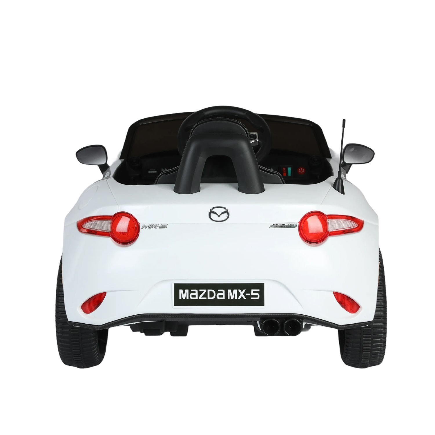 CIPACHO Licensed MAZDA MX-5 RF,12V Kids Ride On Car with 2.4G Parents Remote Control and Adjustable Three Speed, White