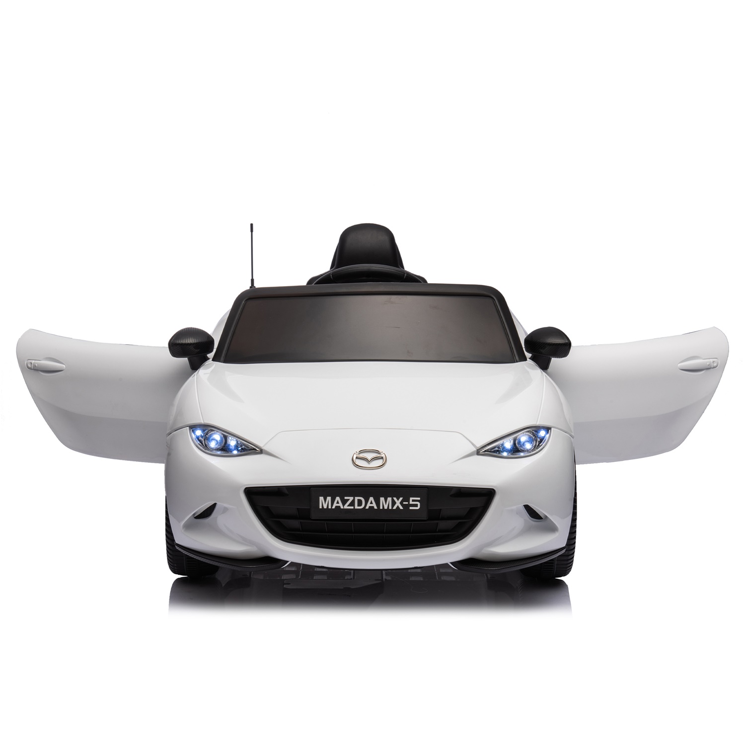 CIPACHO Licensed MAZDA MX-5 RF,12V Kids Ride On Car with 2.4G Parents Remote Control and Adjustable Three Speed, White