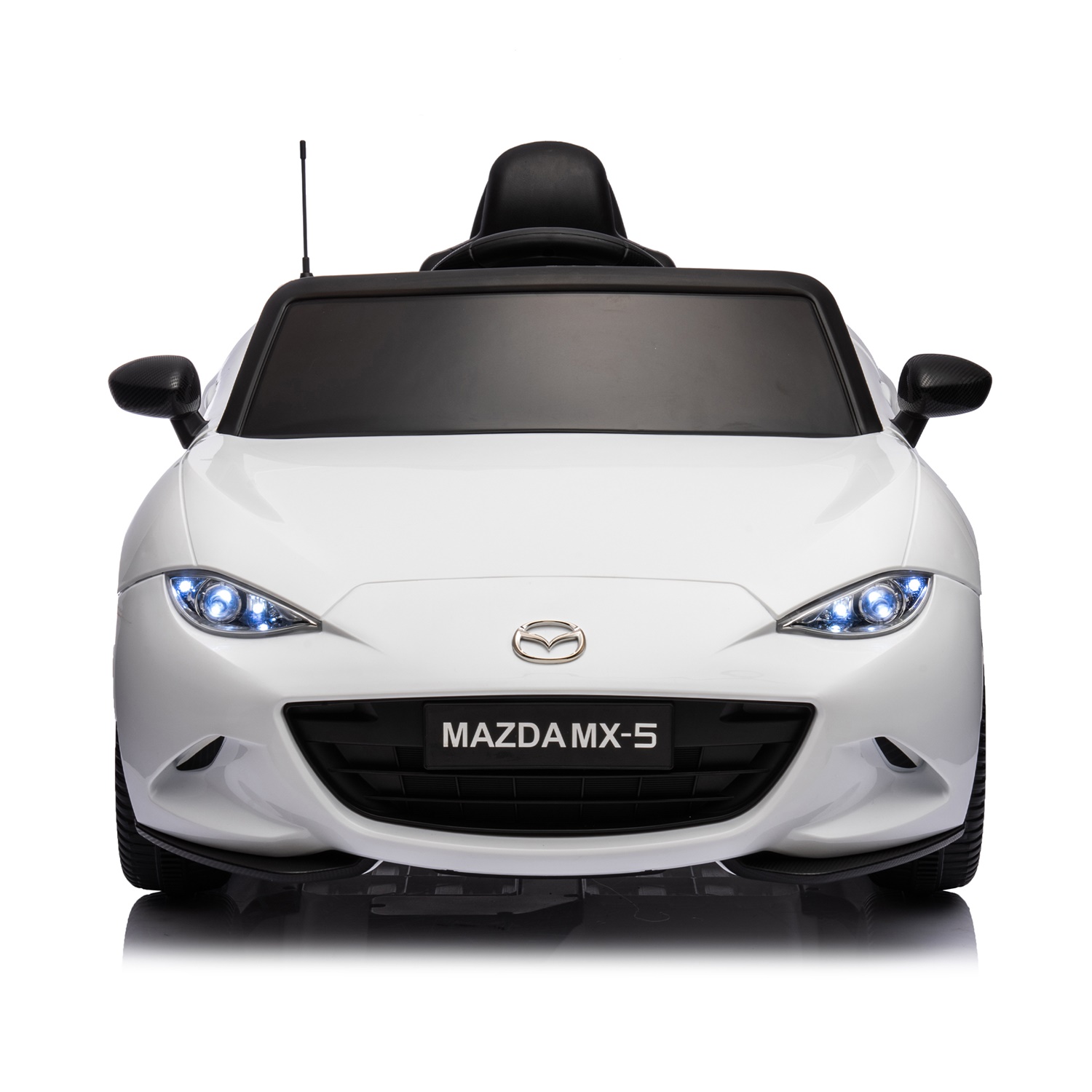 CIPACHO Licensed MAZDA MX-5 RF, 12V Powered Ride On Car for Kid 3-6, Electric Toy Car with 2.4G Parents Remote Control, White