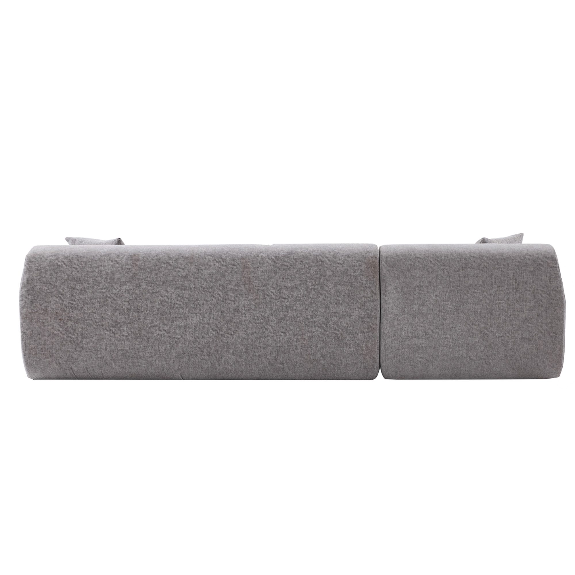 Spaco 27" L Shaped Deep Seat Modern Convertible Sectional Sofa with Modular Couch with Reversible Chaise for Living Room, Gray