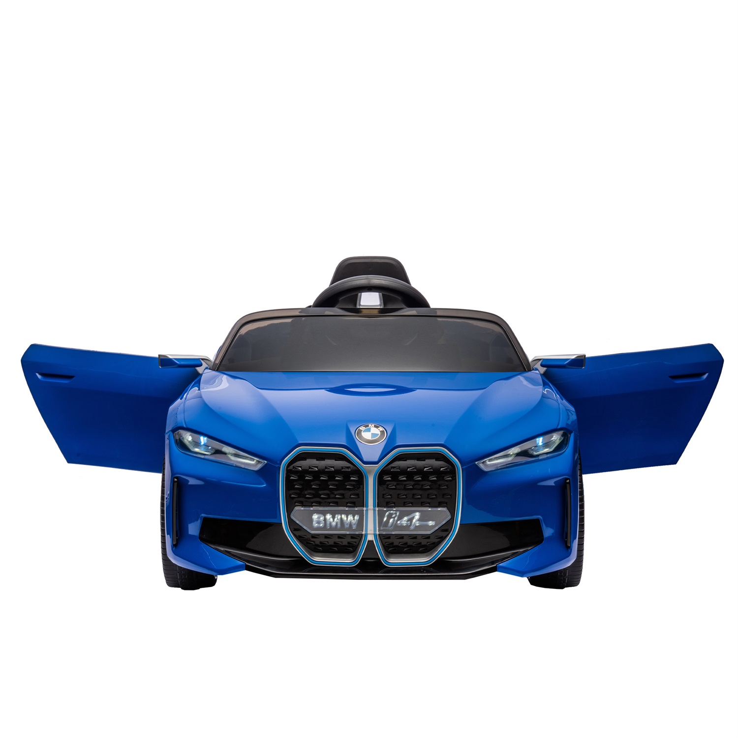 CIPACHO 12V Kids Ride On Car with 2.4G Parents Remote Control, Licensed BMW I4 Electric Kids Car, 3 Speed Adjustable, Blue