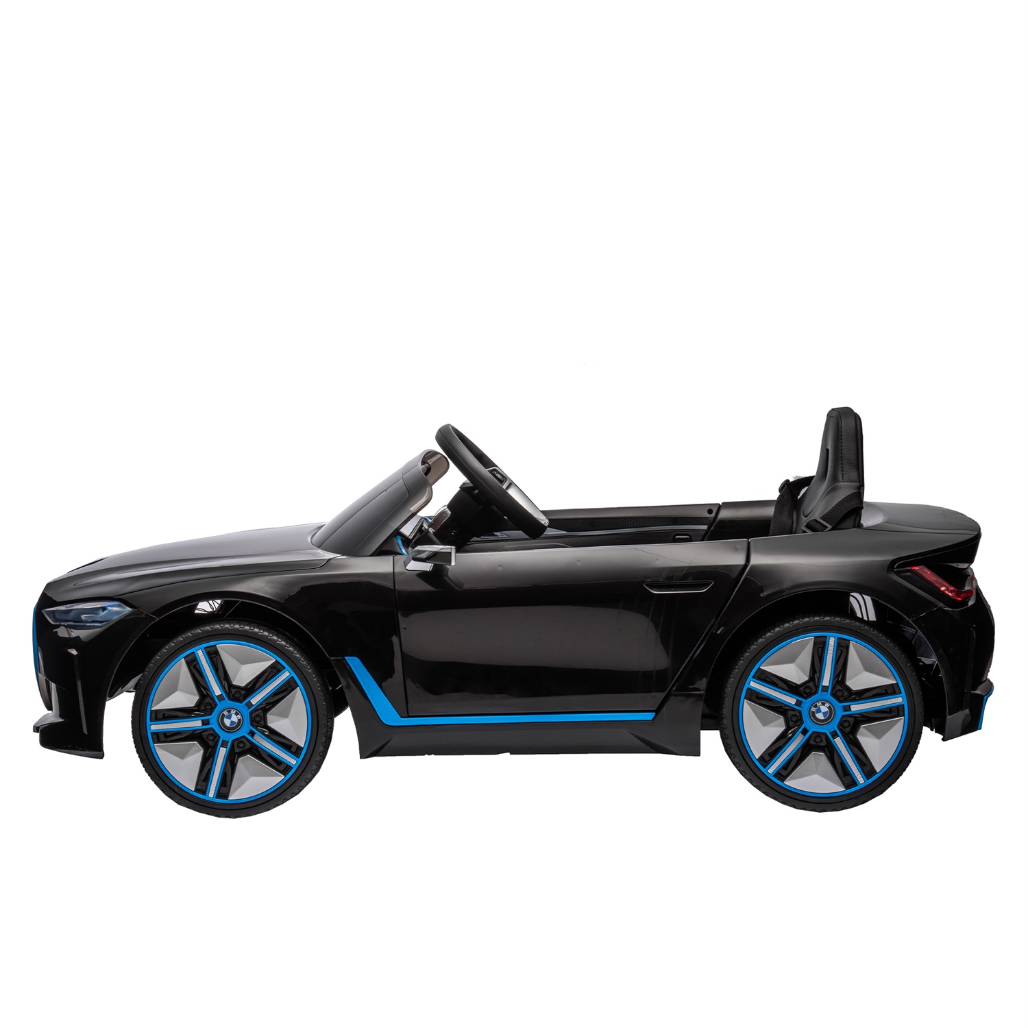 CIPACHO 12V Kids Ride On Car with 2.4G Parents Remote Control, Licensed BMW I4 Electric Kids Car, 3 Speed Adjustable, Black