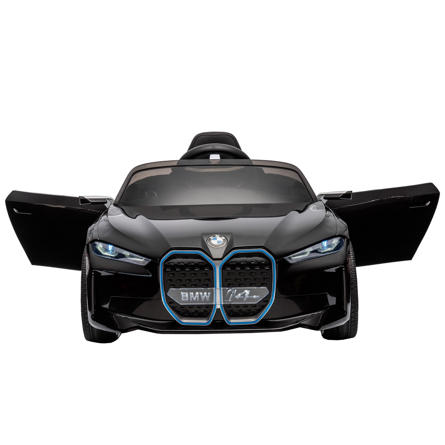 CIPACHO Licensed BMW I4, 12V Kids Ride On Car with 2.4G Parents Remote Control, Electric Kids Car with USB, MP3, Bluetooth, 3 Speed Adjustable, Black