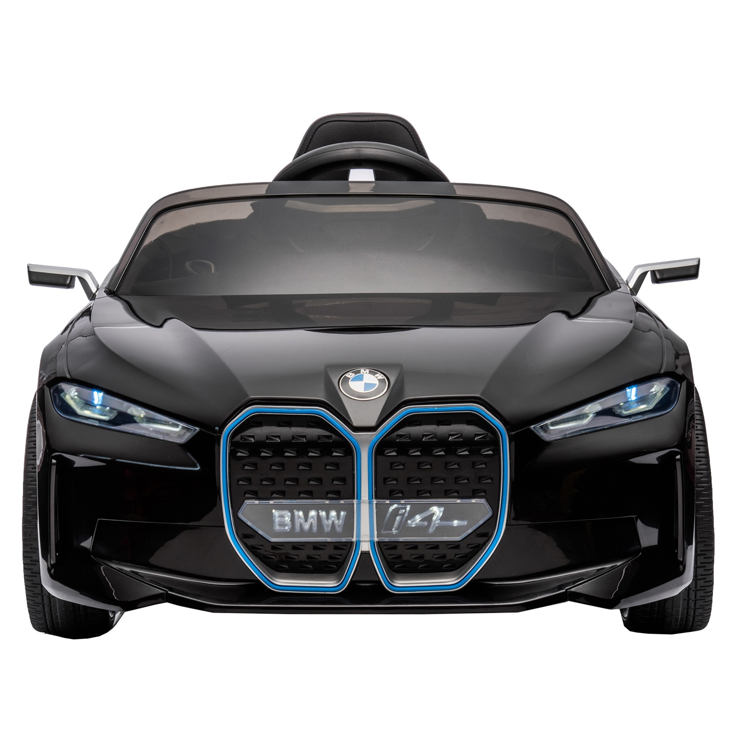 CIPACHO 12V Kids Ride On Car with 2.4G Parents Remote Control, Licensed BMW I4 Electric Kids Car, 3 Speed Adjustable, Black