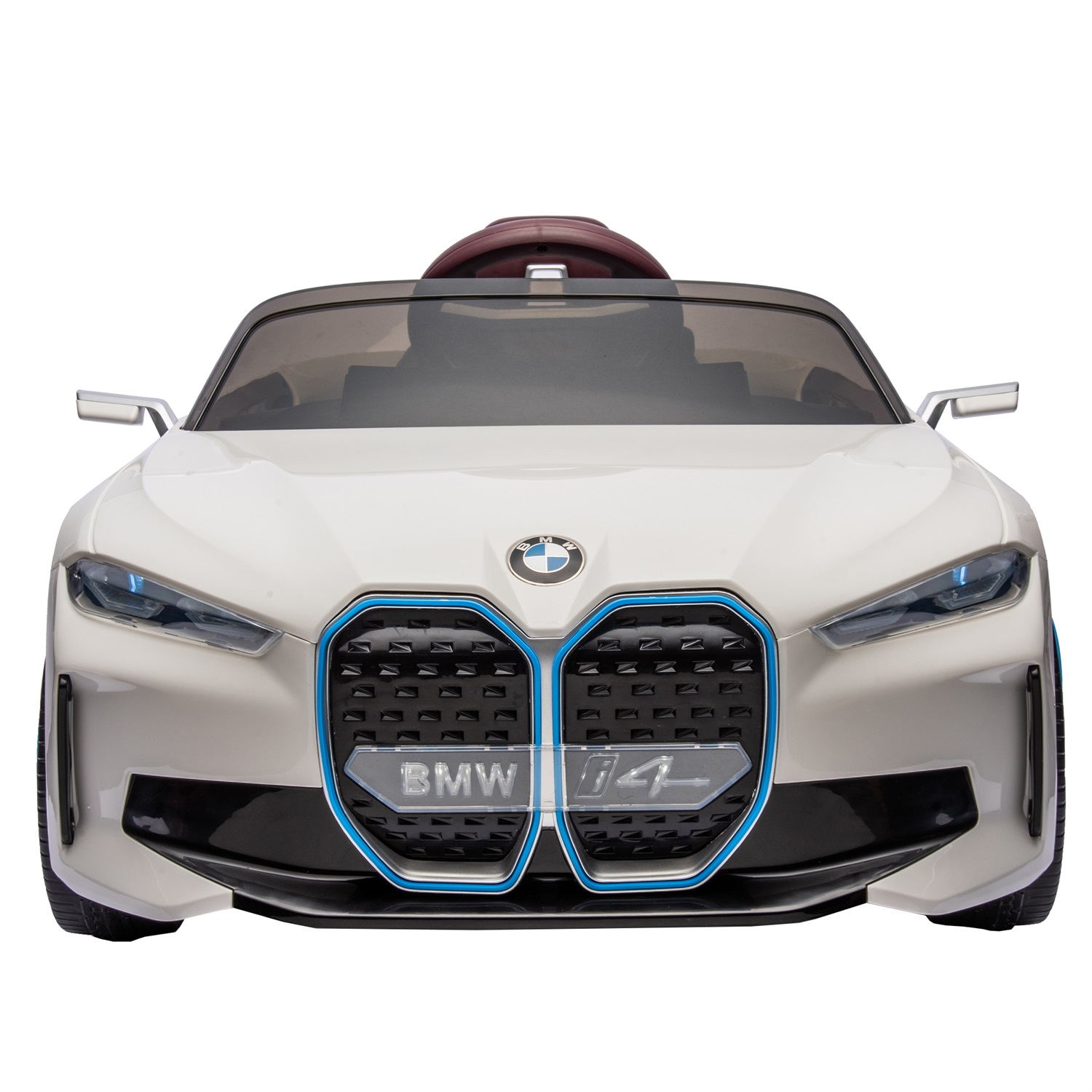 CIPACHO Licensed BMW I4, 12V Kids Ride On Car with 2.4G Parents Remote Control, Electric Kids Car with USB, MP3, Bluetooth, 3 Speed Adjustable, White