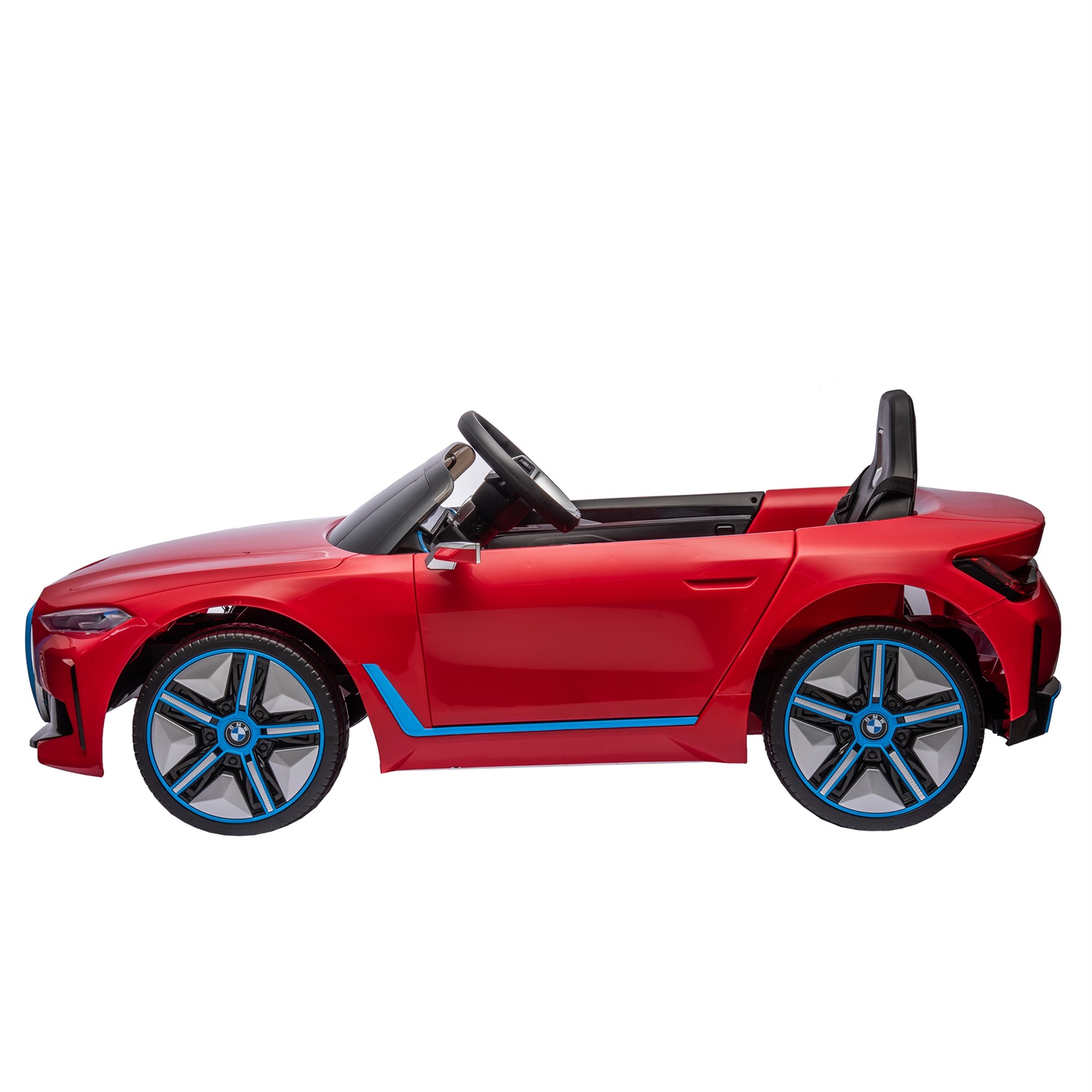 CIPACHO Licensed BMW I4, 12V Kids Ride On Car with 2.4G Parents Remote Control, Electric Kids Car with USB, MP3, Bluetooth, 3 Speed Adjustable, Red