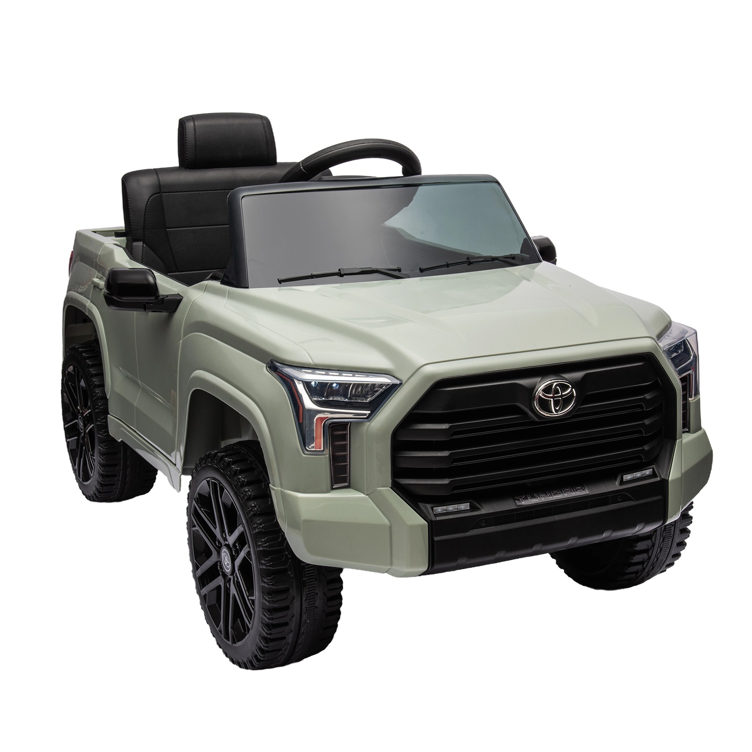 CIPACHO 12V Kids Electric Ride On Car Toy, Licensed Toyota Tundra Pickup with Parental Remote Control, 3 Speed Adjustable, Green