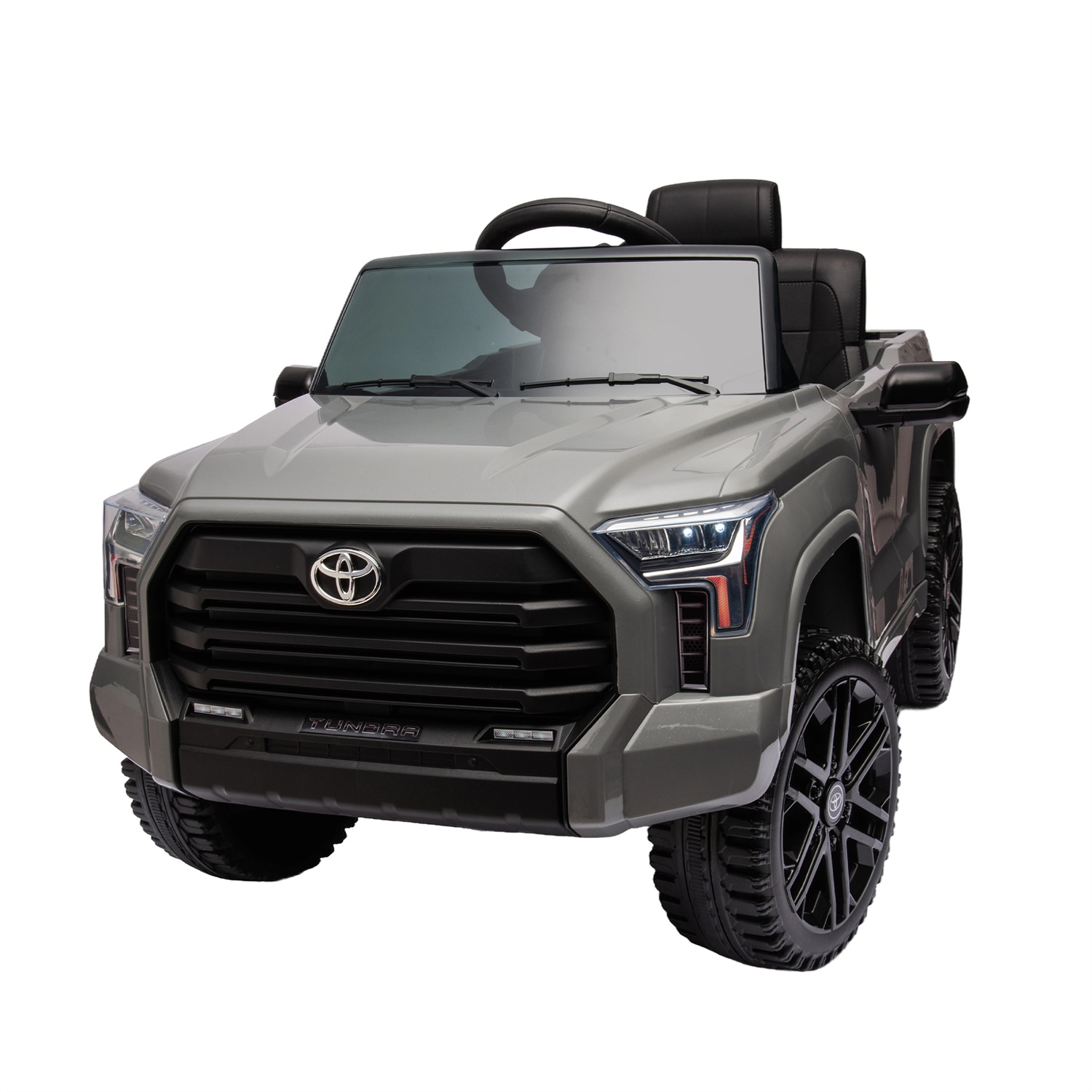 CIPACHO 12V Kids Electric Ride On Car Toy, Licensed Toyota Tundra Pickup with Parental Remote Control, 3 Speed Adjustable, Gray