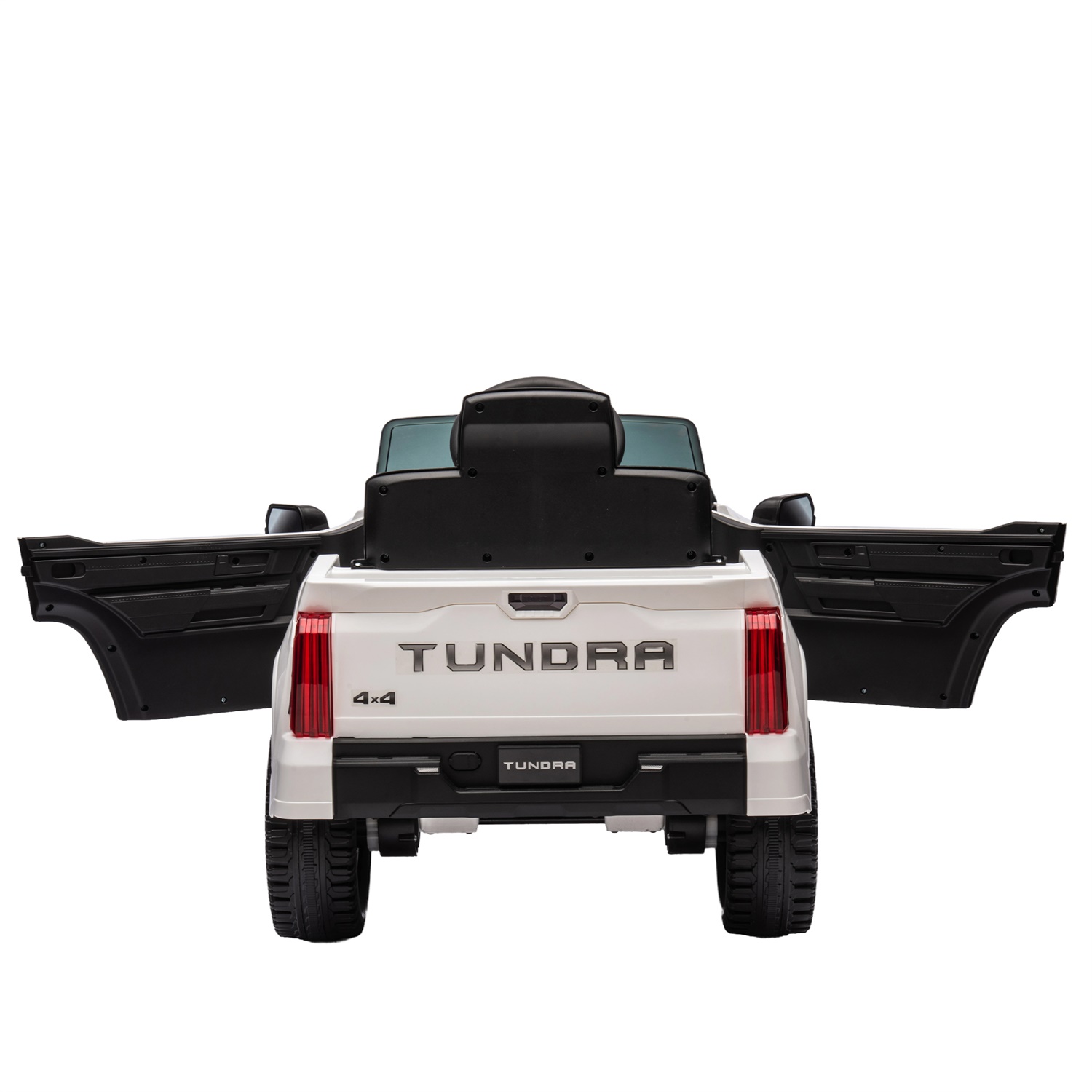 CIPACHO 12V Battery Powered Licensed Toyota Tundra Kids Ride On Truck with Remote Control, Bluetooth, MP3, White