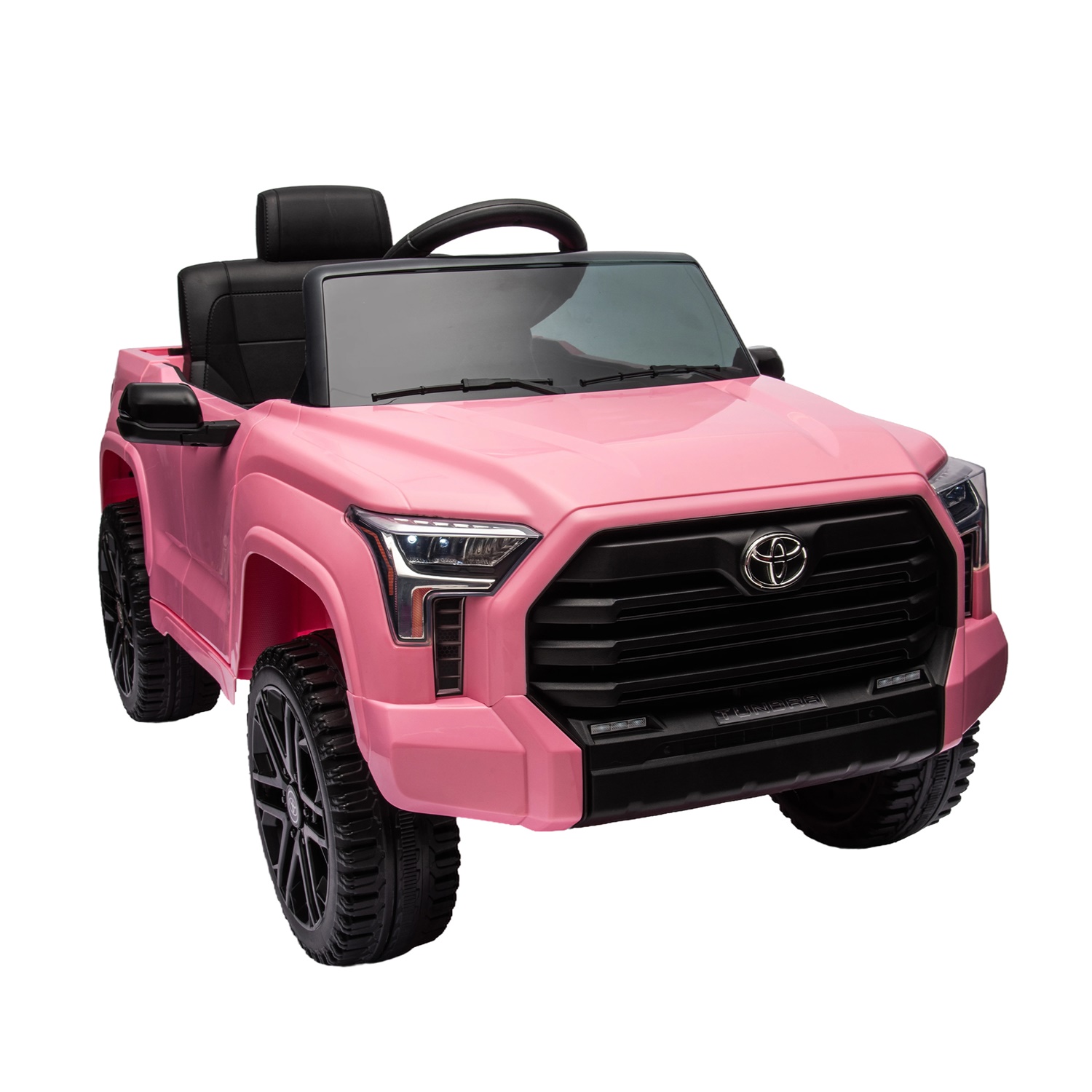 CIPACHO 12V Battery Powered Licensed Toyota Tundra Kids Ride On Truck with Remote Control, Bluetooth, MP3, Pink