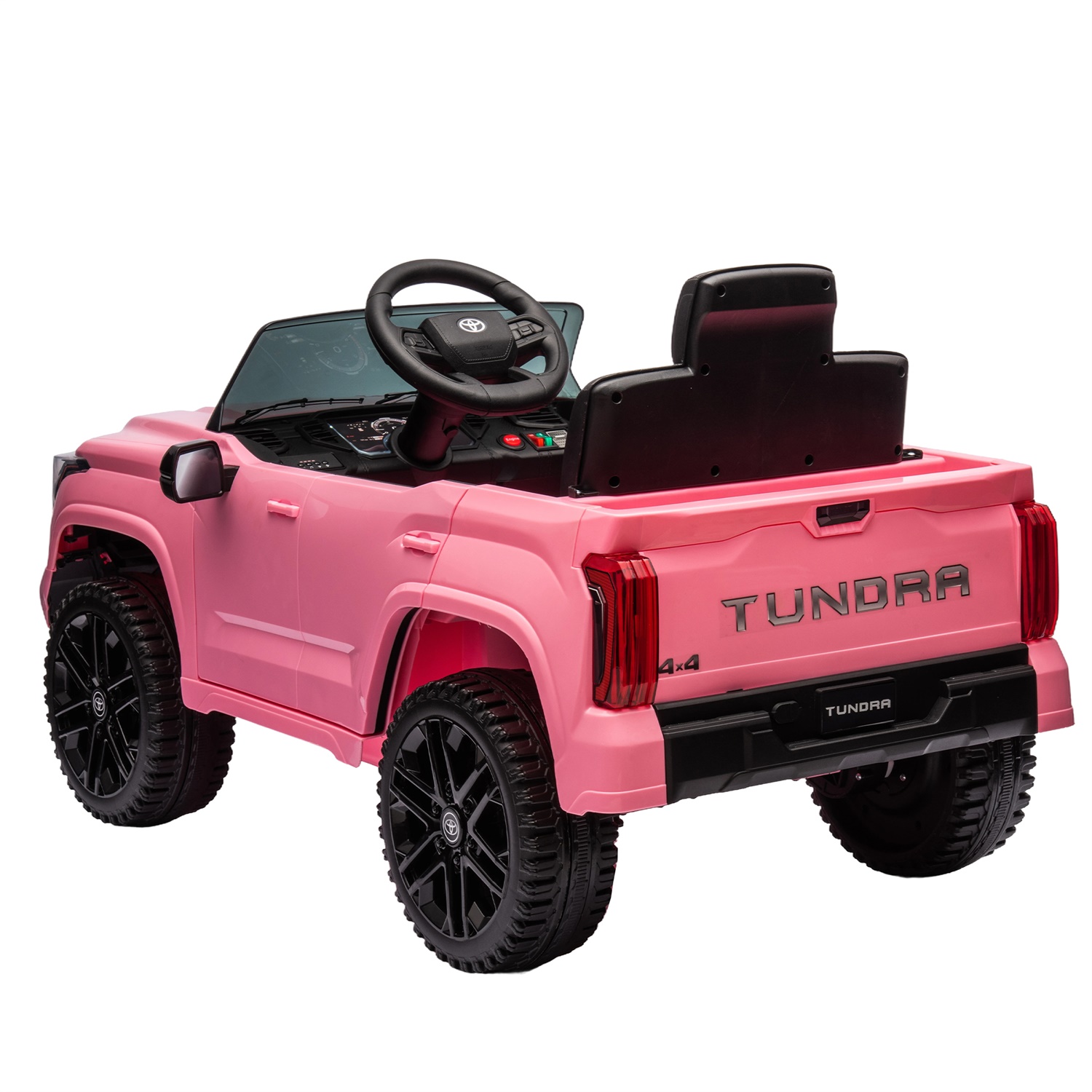 CIPACHO 12V Kids Electric Ride On Car Toy, Licensed Toyota Tundra Pickup with Parental Remote Control, 3 Speed Adjustable, Pink