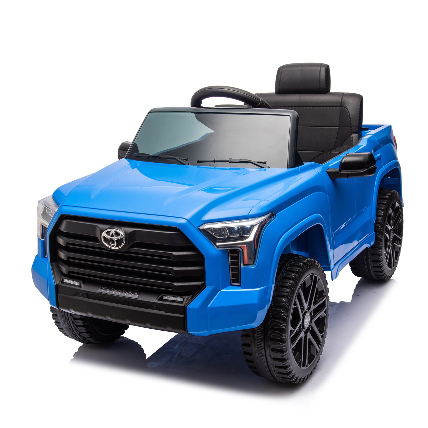 CIPACHO 12V Battery Powered Licensed Toyota Tundra Kids Ride On Truck with Remote Control, Bluetooth, MP3, Blue