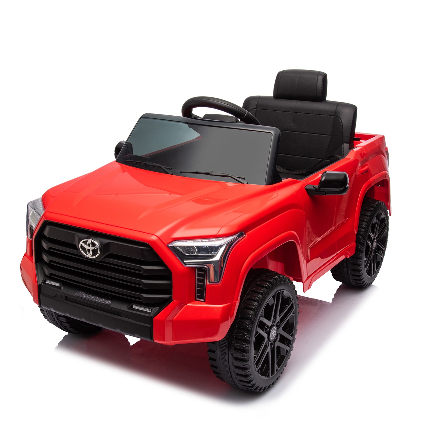 CIPACHO 12V Battery Powered Licensed Toyota Tundra Kids Ride On Truck with Remote Control, Bluetooth, MP3, Red