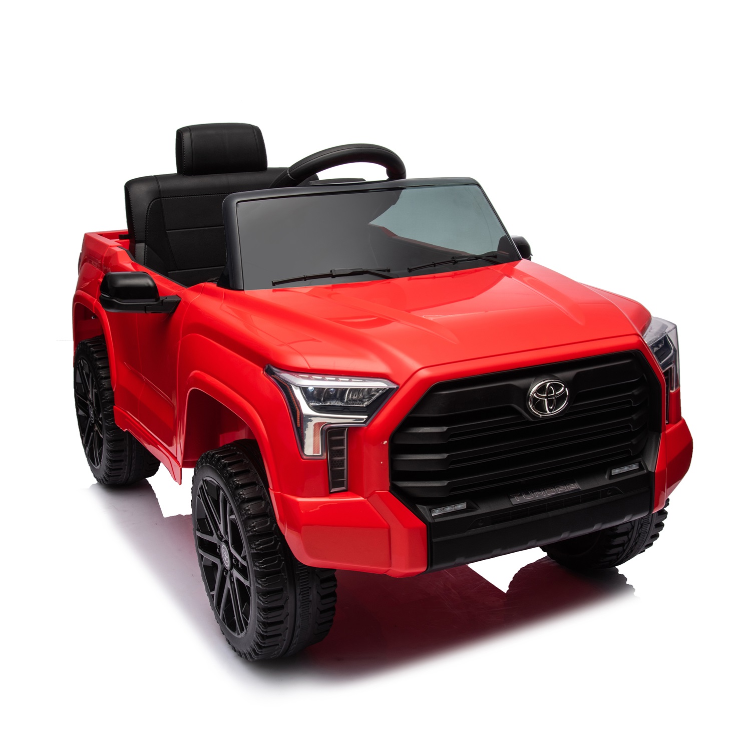 CIPACHO 12V Battery Powered Licensed Toyota Tundra Kids Ride On Truck with Remote Control, Bluetooth, MP3, Red