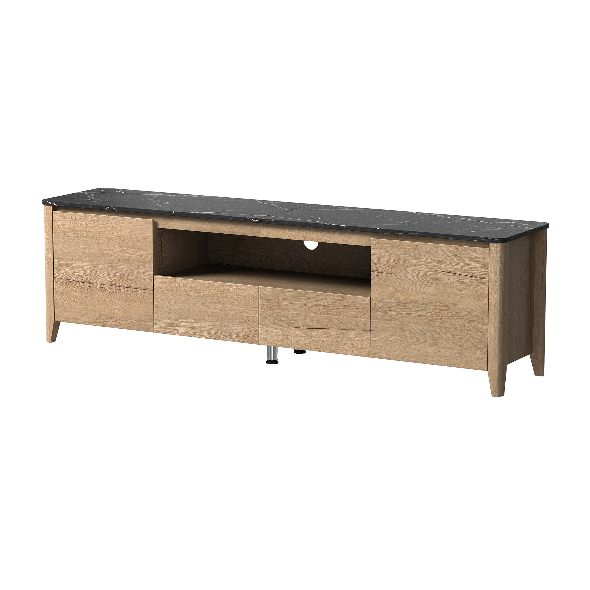 Kepooman TV Stand Console, TV Cabinet with LED Lights and Storage for Up to 80 inch, Entertainment Center, Natural and White Kepooman TV Stand Console, TV Cabinet with LED Lights and Storage for Up to 80 inch, Entertainment Center, Natural and White