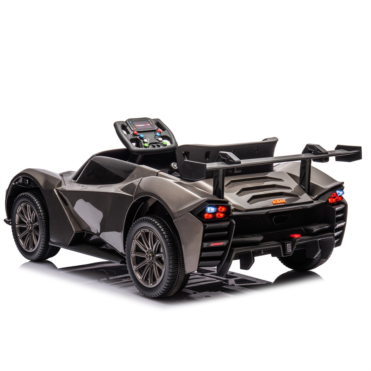 CIPACHO 12V Powered Ride Ons Kids Car Licensed Ktm x Bow Gtx Electric Car for Kids, 2.4G W/Parents Remote Control, USB, MP3, Bluetooth, LED Light, Black