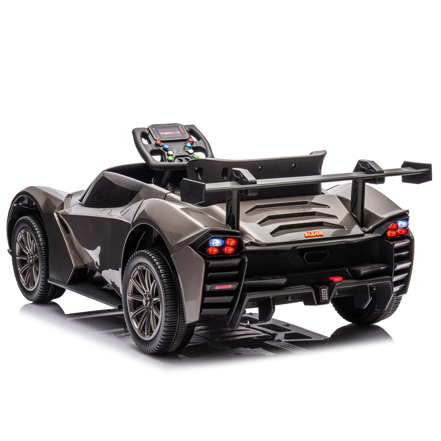 CIPACHO Licensed Ktm x Bow Gtx Electric Car for Kids, 12V Powered Ride Ons Kids Car with Remote Control, Bluetooth, MP3, Black