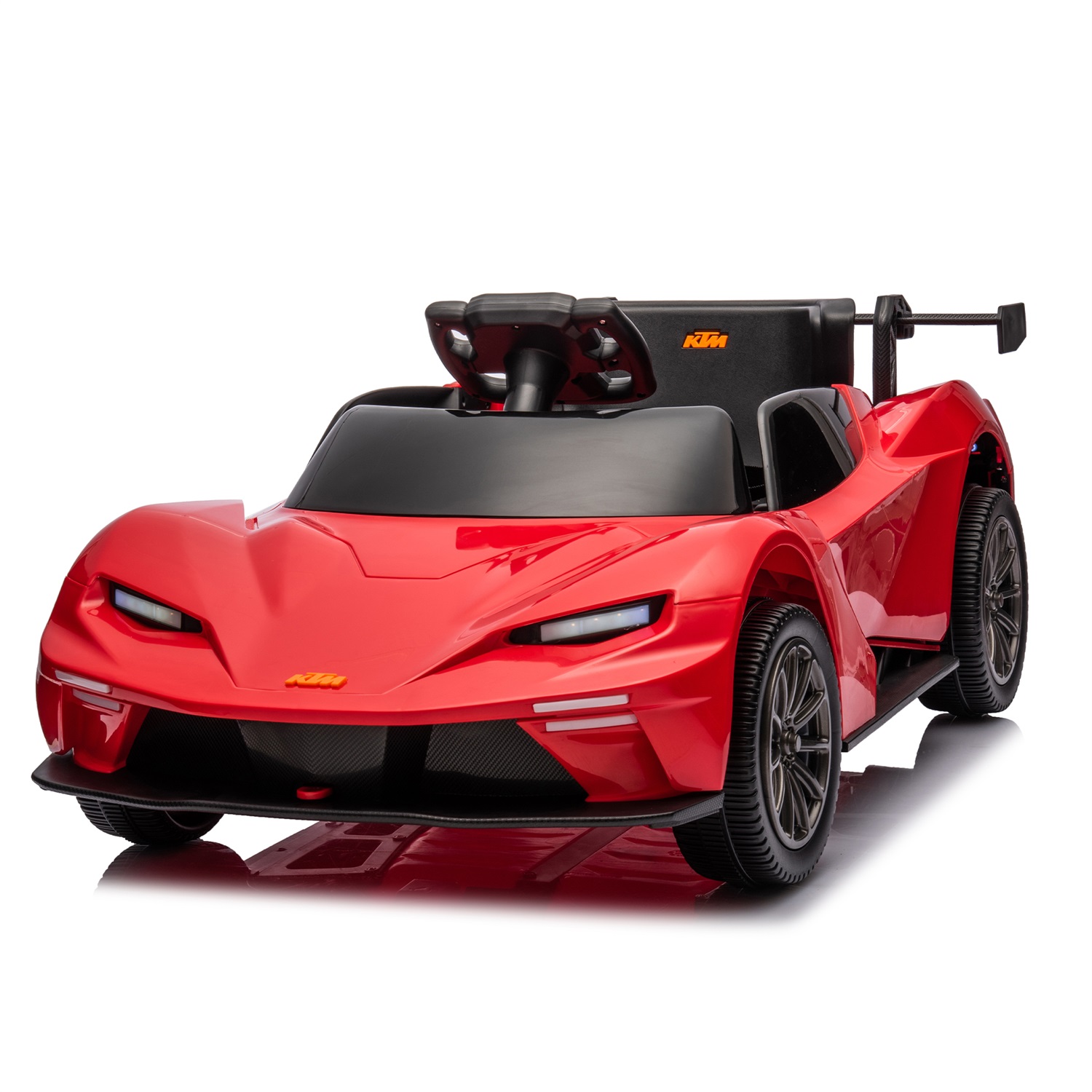 CIPACHO Licensed Ktm x Bow Gtx Electric Car for Kids, 12V Powered Ride Ons Kids Car with Remote Control, Bluetooth, MP3, Red