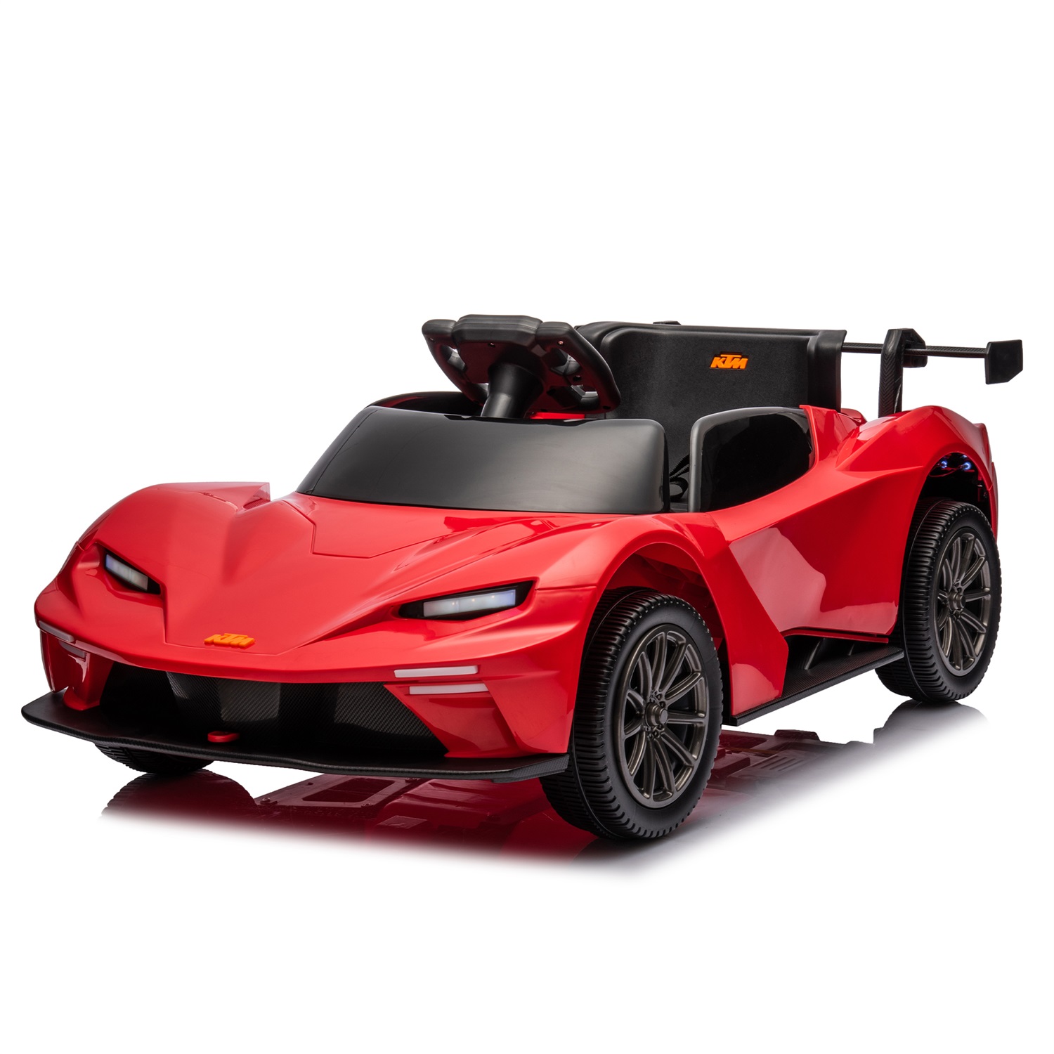 CIPACHO Licensed Ktm x Bow Gtx Electric Car for Kids, 12V Powered Ride Ons Kids Car with Remote Control, Bluetooth, MP3, Red