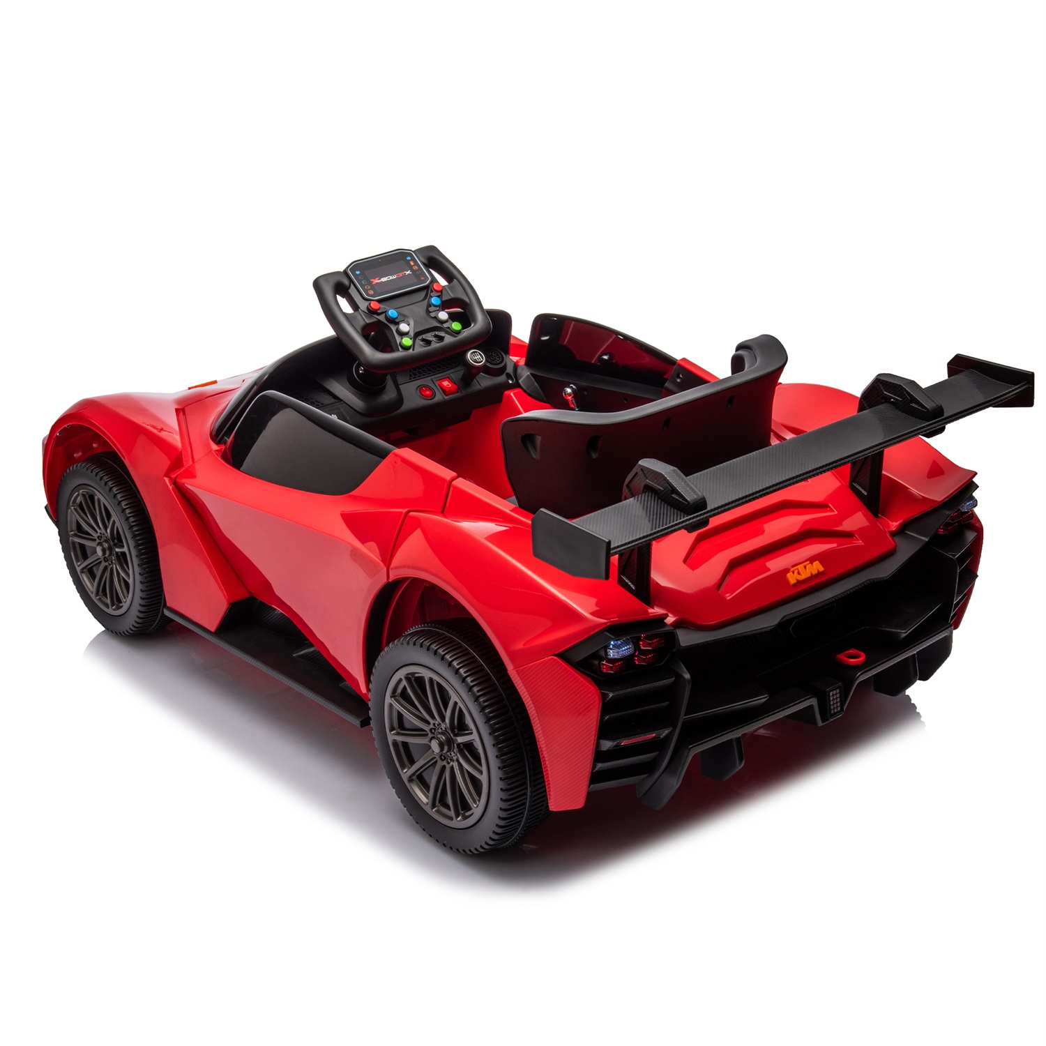 CIPACHO Licensed Ktm x Bow Gtx Electric Car for Kids, 12V Powered Ride Ons Kids Car with Remote Control, Bluetooth, MP3, Red