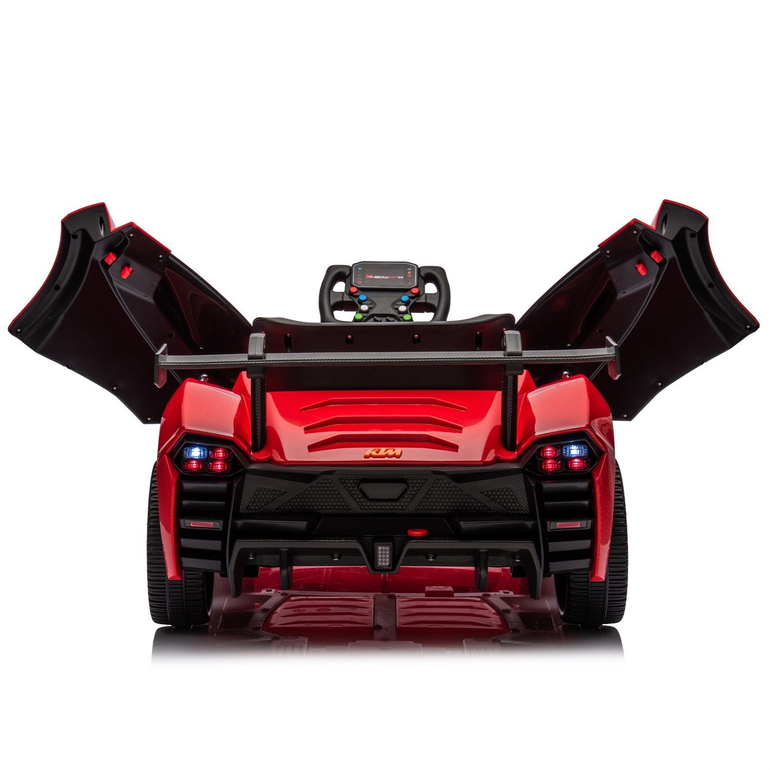 CIPACHO Licensed Ktm x Bow Gtx Electric Car for Kids, 12V Powered Ride Ons Kids Car with Remote Control, Bluetooth, MP3, Red