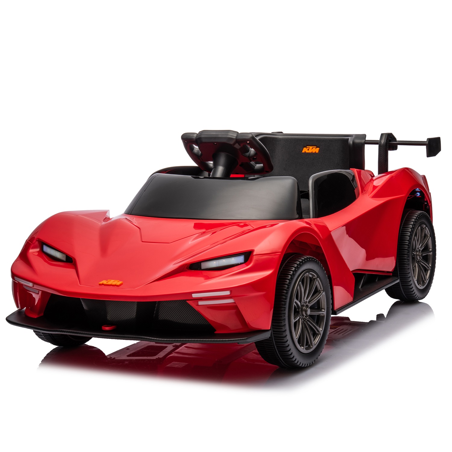 CIPACHO 12V Powered Ride Ons Kids Car Licensed Ktm x Bow Gtx Electric Car for Kids, 2.4G W/Parents Remote Control, USB, MP3, Bluetooth, LED Light, Red