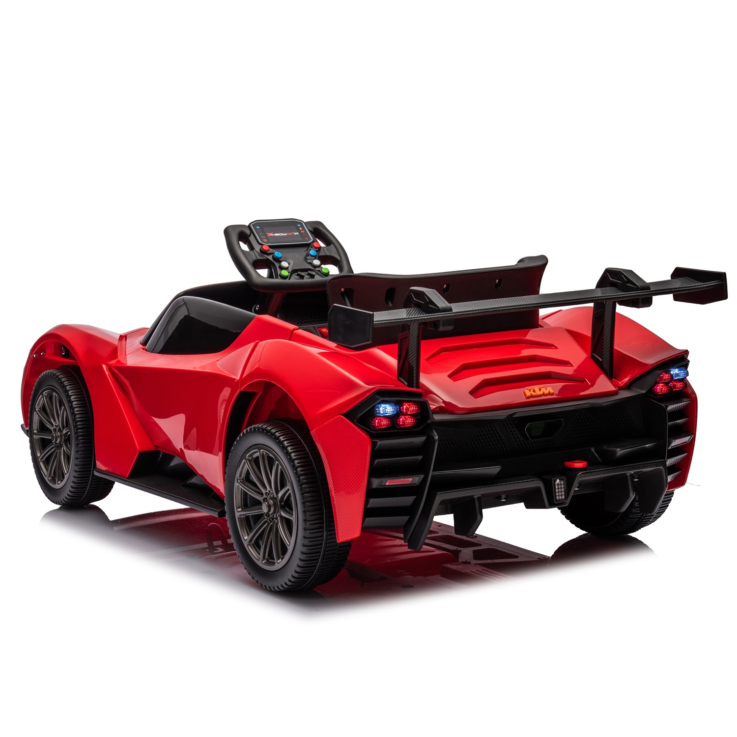 CIPACHO 12V Powered Ride Ons Kids Car Licensed Ktm x Bow Gtx Electric Car for Kids, 2.4G W/Parents Remote Control, USB, MP3, Bluetooth, LED Light, Red