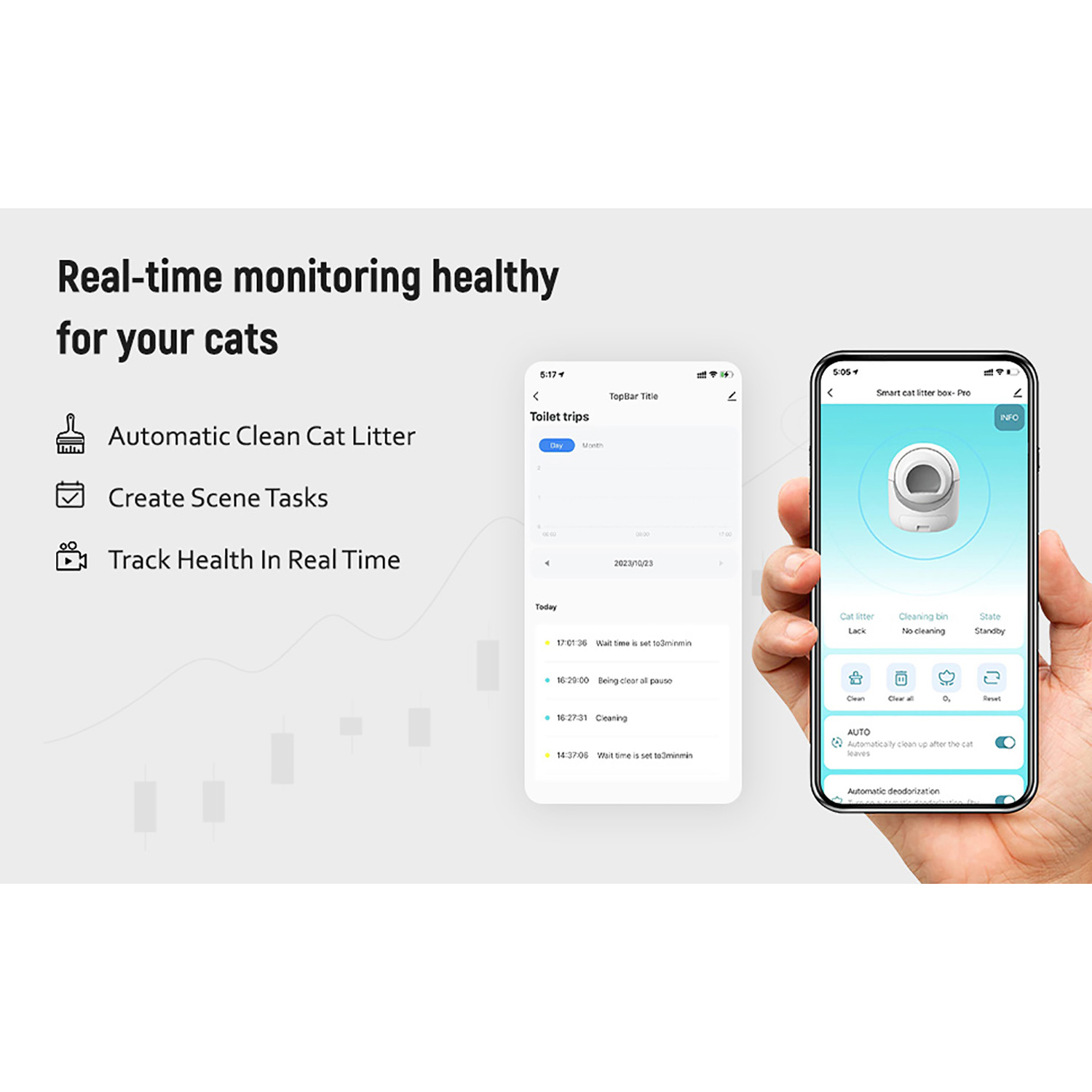 Kepooman Upgraded Hmi System, Self-Cleaning Litter Box for Multiple Cats, Automatic Dumping, Suitable for All Kinds of Cat Litter, Safe, Deodorizing, App Control, Support 2.4g Wifi, White Kepooman Upgraded Hmi System, Self-Cleaning Litter Box for Multiple Cats, Automatic Dumping, Suitable for All Kinds of Cat Litter, Safe, Deodorizing, App Control, Support 2.4g Wifi, White