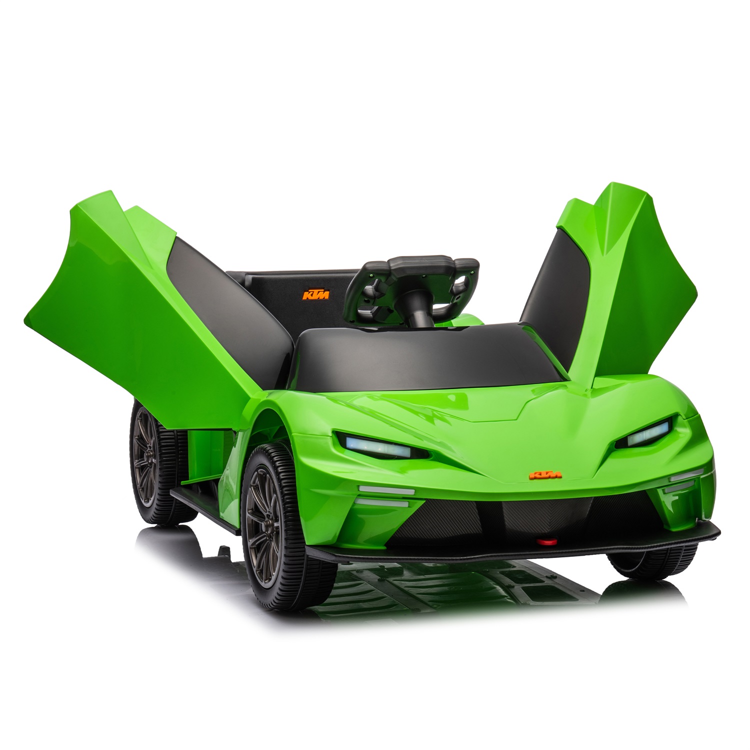 CIPACHO Licensed Ktm x Bow Gtx Electric Car for Kids, 12V Powered Ride Ons Kids Car with Remote Control, Bluetooth, MP3, Green