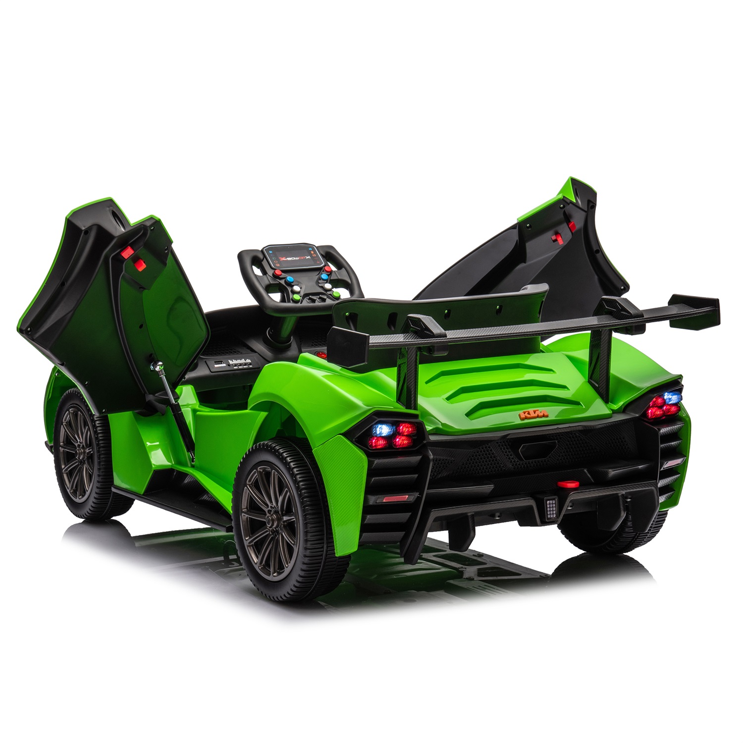 CIPACHO 12V Powered Ride Ons Kids Car Licensed Ktm x Bow Gtx Electric Car for Kids, 2.4G W/Parents Remote Control, USB, MP3, Bluetooth, LED Light, Green