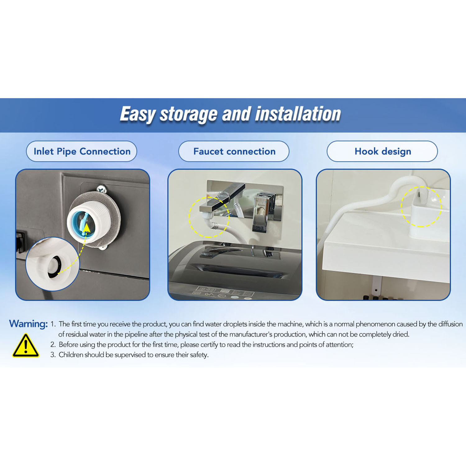 Kepooman Portable Home Automatic Washer, of Laundry, 8 Water Levels/10 Programs for College Dorms, Rvs, Camping, Antique Grey White Kepooman Portable Home Automatic Washer, of Laundry, 8 Water Levels/10 Programs for College Dorms, Rvs, Camping, Antique Grey White