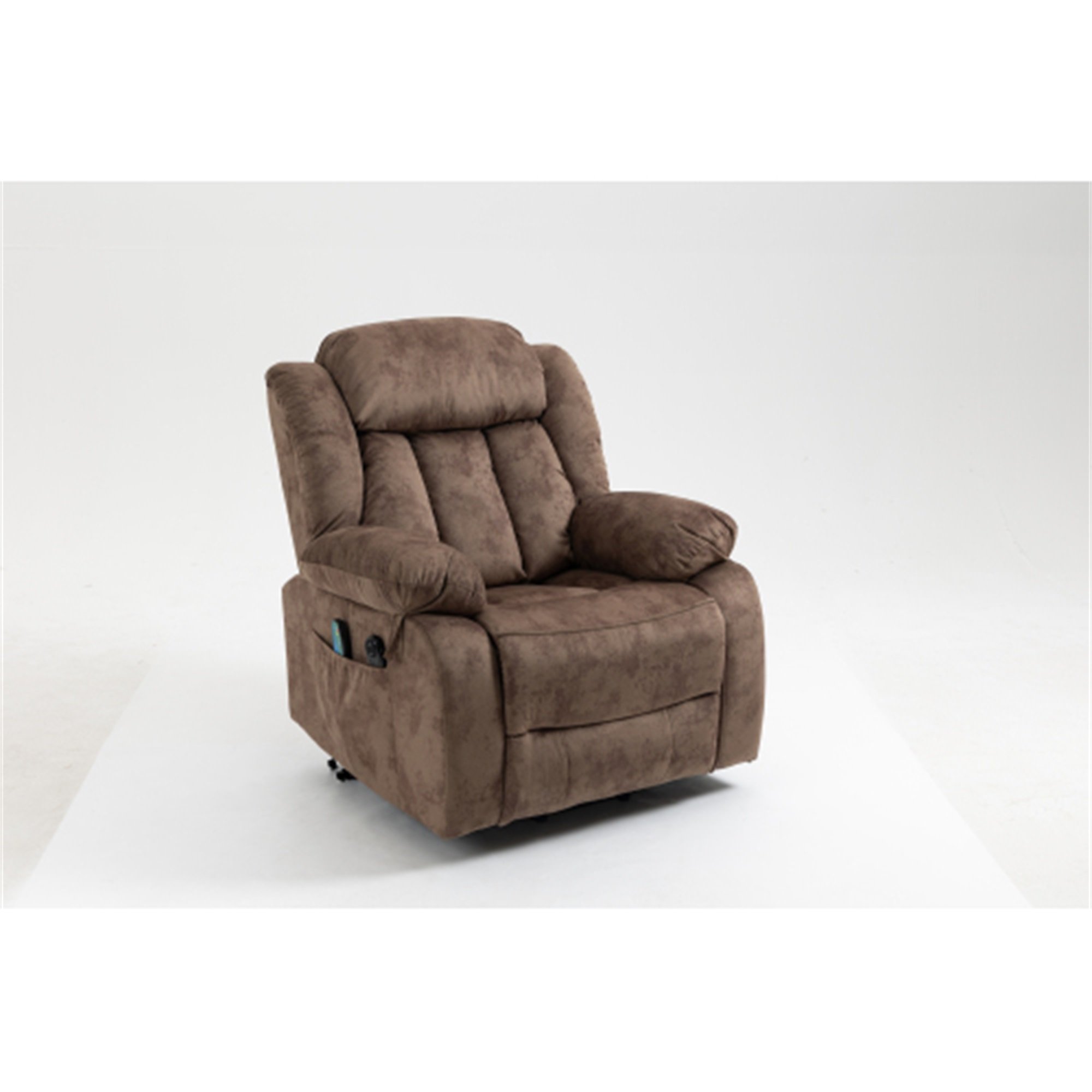 Resenkos Push-Back Recliner, Single Sofa Home Theater Chairs Power Electric Reclining for Elderly with Backrest for Living Room, Beige