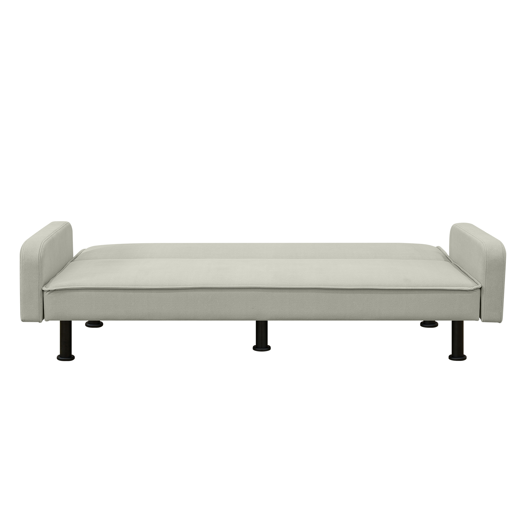 Spaco Futon Sofa Bed Convertible Futon Sleeper Sofa for Living Room Furniture, Light Grey