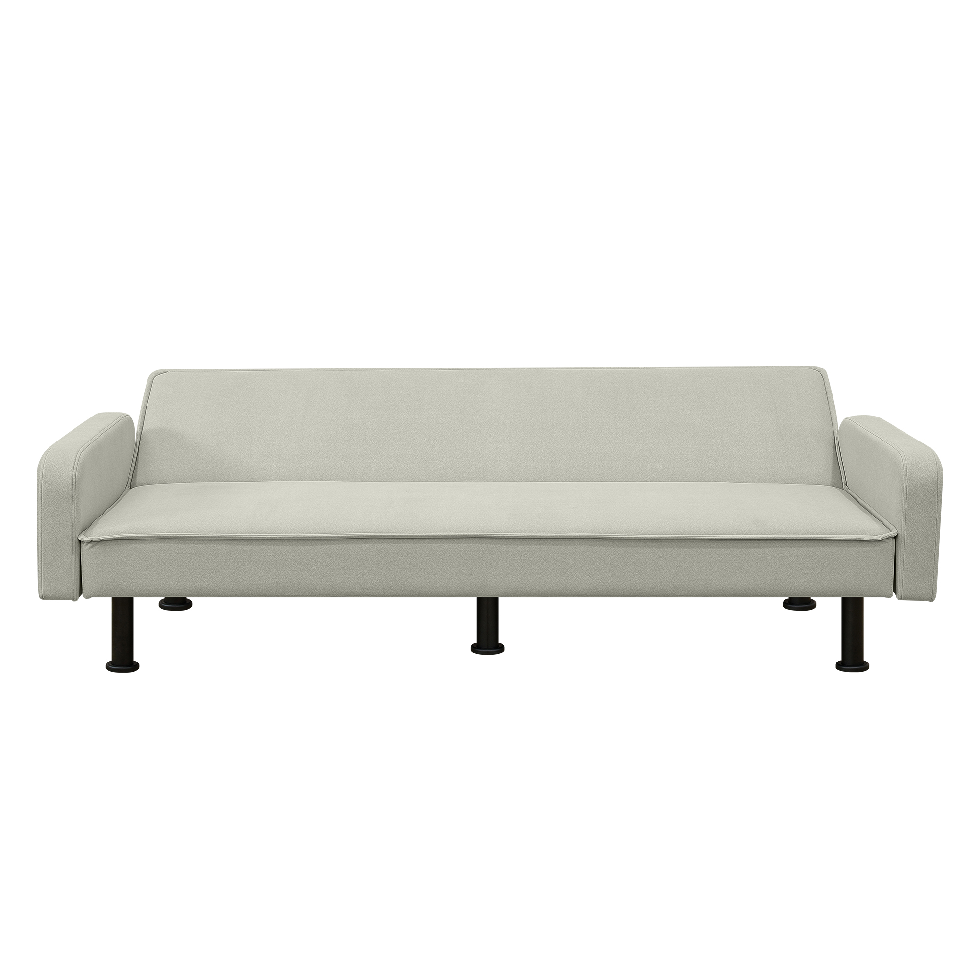 Spaco Futon Sofa Bed Convertible Futon Sleeper Sofa for Living Room Furniture, Light Grey