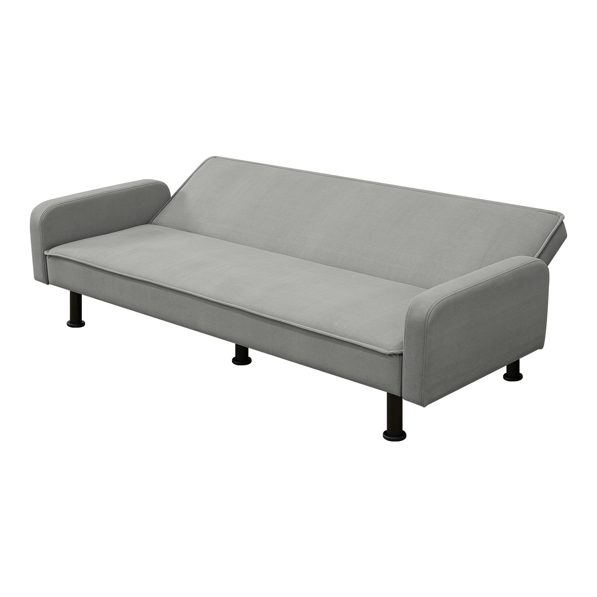 Spaco Futon Sofa Bed Convertible Futon Sleeper Sofa for Living Room Furniture, Grey