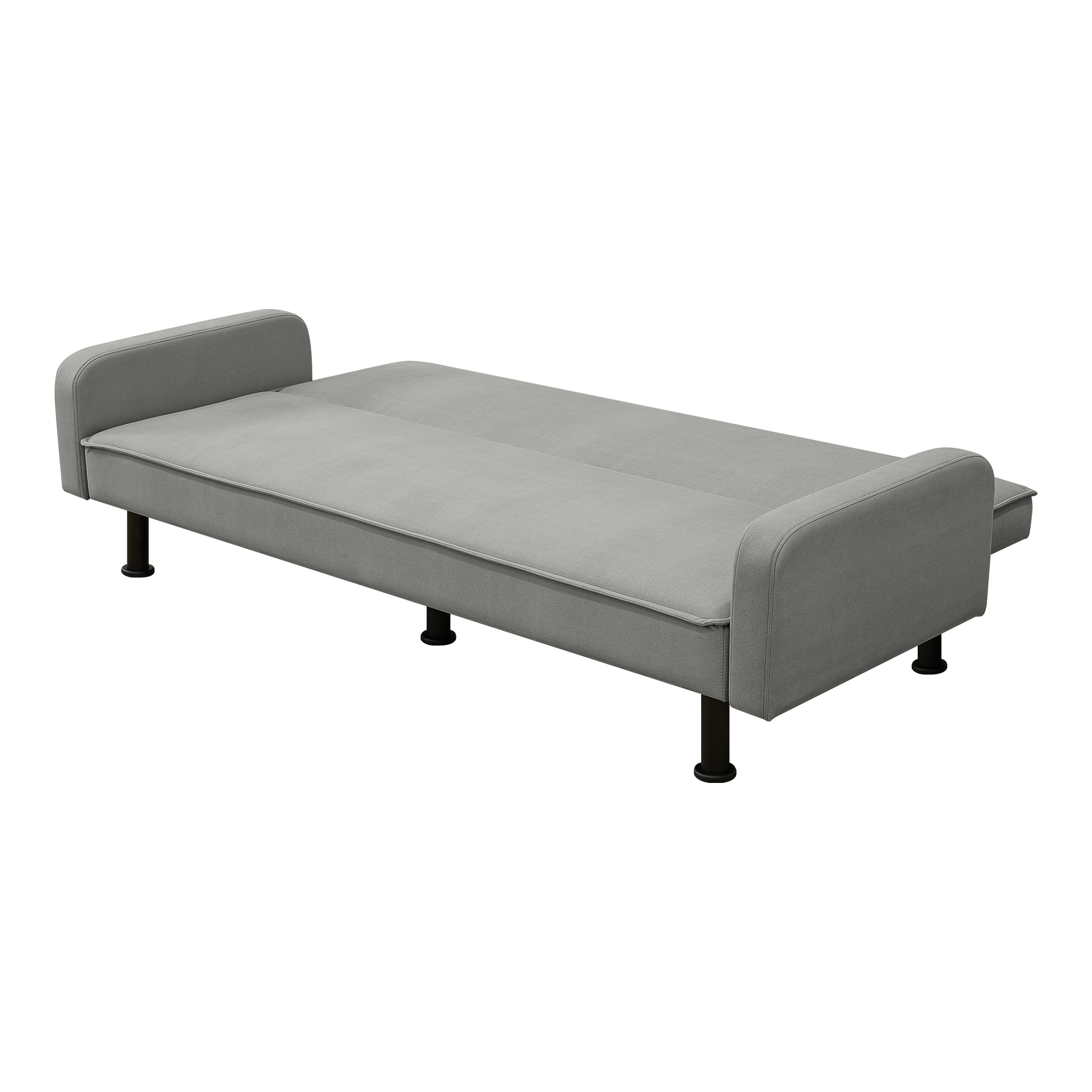 Spaco Futon Sofa Bed Convertible Futon Sleeper Sofa for Living Room Furniture, Grey