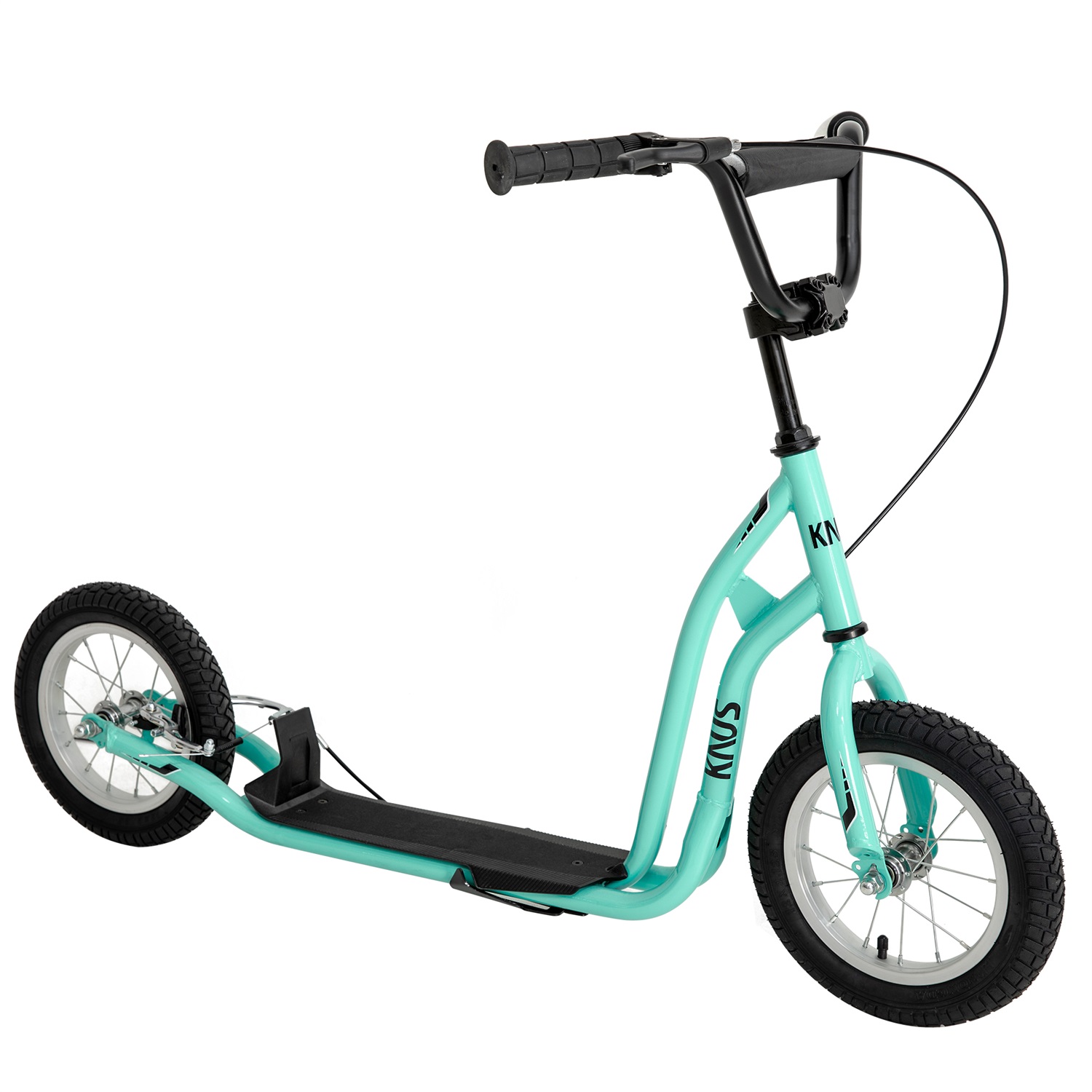 CIPACHO 32" Scooter with 12" Rear Dual Brakes Inflatable Wheels, Durable Steel Frame Scooter for Ages 6-12, Green