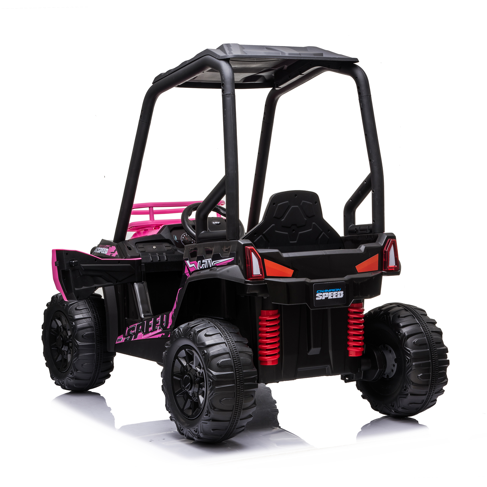 CIPACHO 24V Kids Ride On UTV Car, 2 Speeds Battery Powered Electric Off-Road Truck Car with Parent Remote Control for Girls Boys, Pink