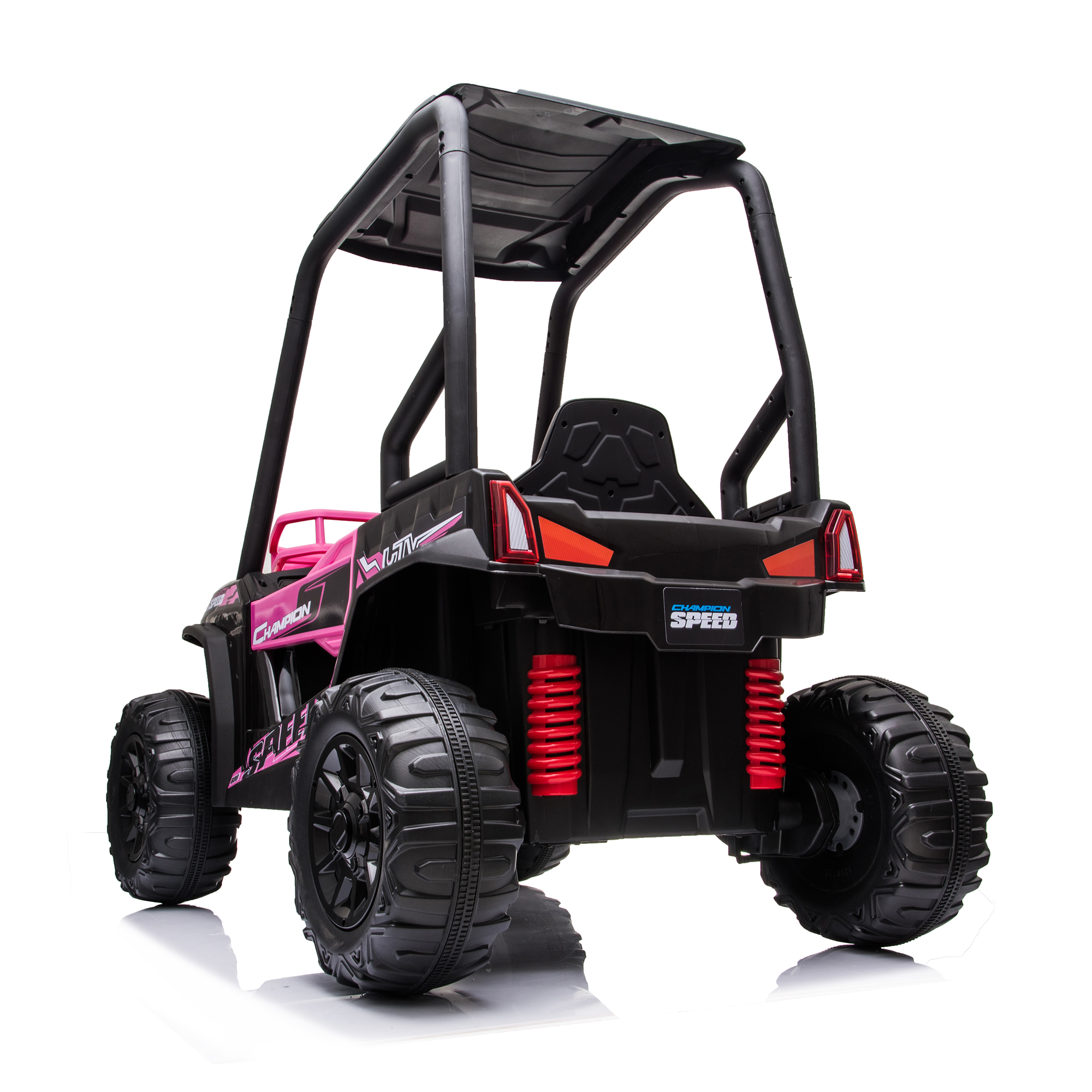 CIPACHO 24V Kid Ride On UTV Car, Battery Powered Electric Car for Kids, 4 Wheels Motorized Vehicles Children Toys, 2 Speeds, LED Headlights, Pink